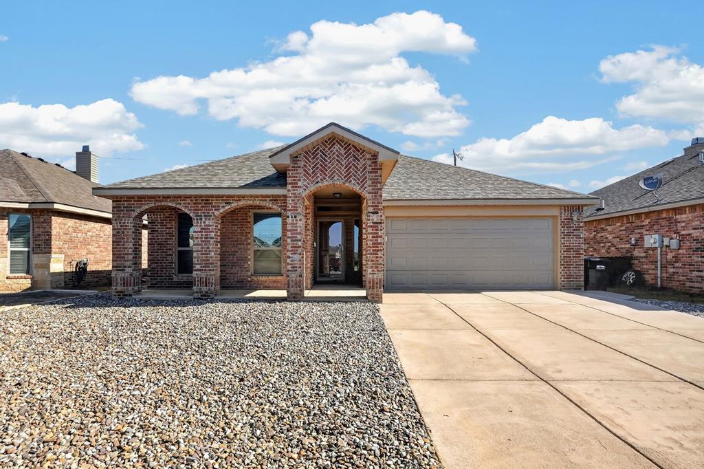 Welcome home to this inviting property featuring a low-maintenance front yard and an open-concept floorplan designed for comfortable everyday living and easy entertaining. Neutral tones throughout create a warm, versatile backdrop, complemented by a combination of tile and carpeting in all the right places. The sequestered master bedroom suite offers a private retreat away from the secondary bedrooms, complete with en-suite bathroom. Step outside to a generously sized backyard with lush green grass providing the perfect space to relax, play, or enjoy outdoor gatherings.