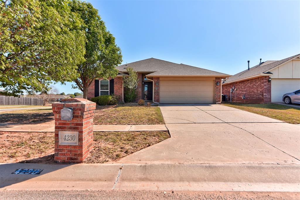 Welcome Home! This beautifully refreshed 3-bedroom, 2-bath home offers 1,402 square feet of comfortable living space in the highly sought-after Moore School District. Situated on a desirable corner lot, this home features fresh interior paint and new carpet in the bedrooms, giving the space a clean, move-in-ready feel.Enjoy the added peace of mind of an in-ground storm shelter, perfect for Oklahoma weather. And for qualified buyers, an incredible opportunity may be available with the seller’s assumable VA loan at an attractive 5.125% interest rate—a potential benefit in today’s market.With a functional floor plan, spacious corner-lot setting, and recent updates, this home is ready for its next owner. Come see all it has to offer!