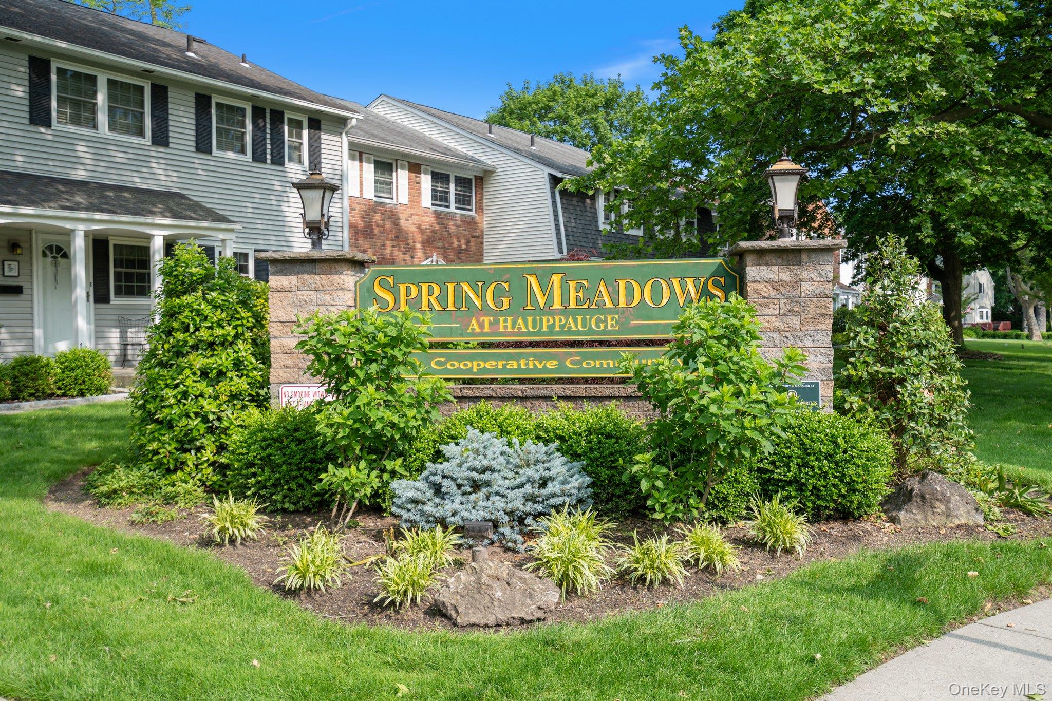 Welcome To Spring Meadows In Hauppauge! This 1 Bed, 1 Bath Unit Is Situated On The Second Floor And Is The Perfect Blend Of Comfort And Charm. As You Step Inside, You'll Be Greeted By A Bright And Airy Living Space That Is Flooded With Natural Light. Step Outside Onto Your Private Balcony To Enjoy A Peaceful View Of The Beautifully Maintained Community Pool.  The Bedroom Is Very Large With Generous Closet Space. The Bathroom Is Well Appointed With Laundry And Modern Touches.  Additional Perks Include Ample Storage, Gas Heat, On-Site Amenities Such As Outdoor Pool, Electronic Vehicle Charging Station And Playground. This Prime Location Offers Convenience To Shopping And Highways. Hauppauge Schools. Dont' Miss Out!