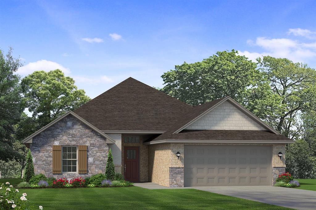 Located in East Edmond within the Edmond School District, this new home in Covell Valley places you close to everything you need while offering the welcoming feel of a connected community. With easy access to I-35, shopping, dining, and entertainment are nearby, along with community amenities including a pool and clubhouse designed for gathering and enjoying time at home. Thoughtful finishes and purposeful upgrades bring both character and functionality to every space. Decorative X-beams frame the entry, a painted brick fireplace with vertical shiplap creates a beautiful focal point in the living room, and the kitchen is designed with everyday convenience in mind, featuring a Trinsic faucet, full-extension pull-out drawers, large storage drawers, and a built-in trash pull-out. The primary suite offers a beautiful car siding ceiling, while built-in cabinetry with floating shelves adds both style and practical storage. What truly sets this home apart is everything built behind the walls. With 2x6 exterior walls, spray foam insulation, a professionally engineered HVAC system designed for balanced airflow, a whole-home air filtration system, whole-home water mitigation, and a post-tension foundation, every detail was chosen to create a home that's quieter, more comfortable, more energy efficient, and built for long-term durability.