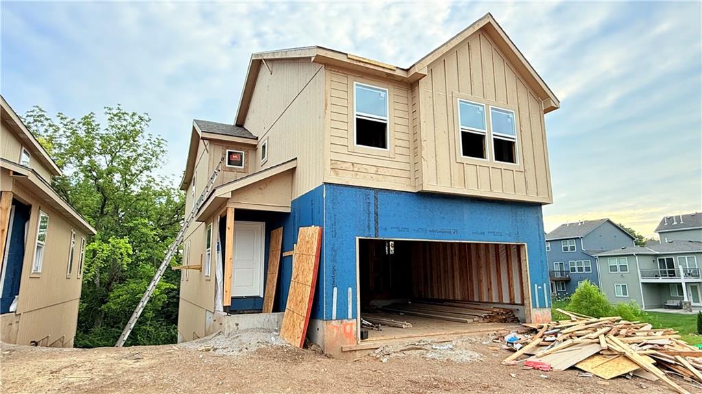 ^^CURRENTLY UNDER CONSTRUCTION: Wrapping up the roof and moving inside to rough mechanicals, will be ready Mid to end Oct. For more details, color selections, and upgrades that are included in this price, please call the listing agent who lives on-site in Creekmoor. You can come into the Brand-New Model design showroom located at 1024 Branch wood Lane, Raymore, MO 64083 to see what everything will look like.  

The Honeydew by award winning Summit Homes. 4 bedrooms 2.5 baths 2 car garage massive row of trees backing the property for privacy. There is a deck for your viewing pleasure from the main level and another patio below under the deck downstairs as you walk-out to the back yard. Spacious main level for daily living with all four bedrooms and 2 two full baths on the second level. The kitchen has a large quartz island that overlooks the dining room and great room. Hard woods throughout the entire main level, black matte hardware and plumbing finishes give a fresh open & inviting look. Upstairs you'll find a large primary bedroom has quartz, walk-in shower, and oversized walk-in closet. The other 3 bedrooms share the bath 2 with quartz countertop, two sinks, & a tub-shower combo. Wow! 

Clubhouse, restaurant open to the public 7 days a week w/ daily lunch and dinner specials, (special monthly event calendar) chef & bartender. Bar, Café, open air patio, 24hr fitness center, men's and women's locker room w/ showers, 3 pools, basketball, tennis, pickleball, championship 18-hole golf, pro golf shop, 2 pavilion event spaces one at the playground & BBQ grilling area, one at Creekmoor lake marina, private boat dock and launch, miles of fitness trails, and 108 acre stocked lake full largemouth bass, crappie, bluegill, catfish and tons of wildlife. Creekmoor lake is designed for paddleboarding, sailing, kayaking, canoeing, and swimming, it’s a no wake lake.