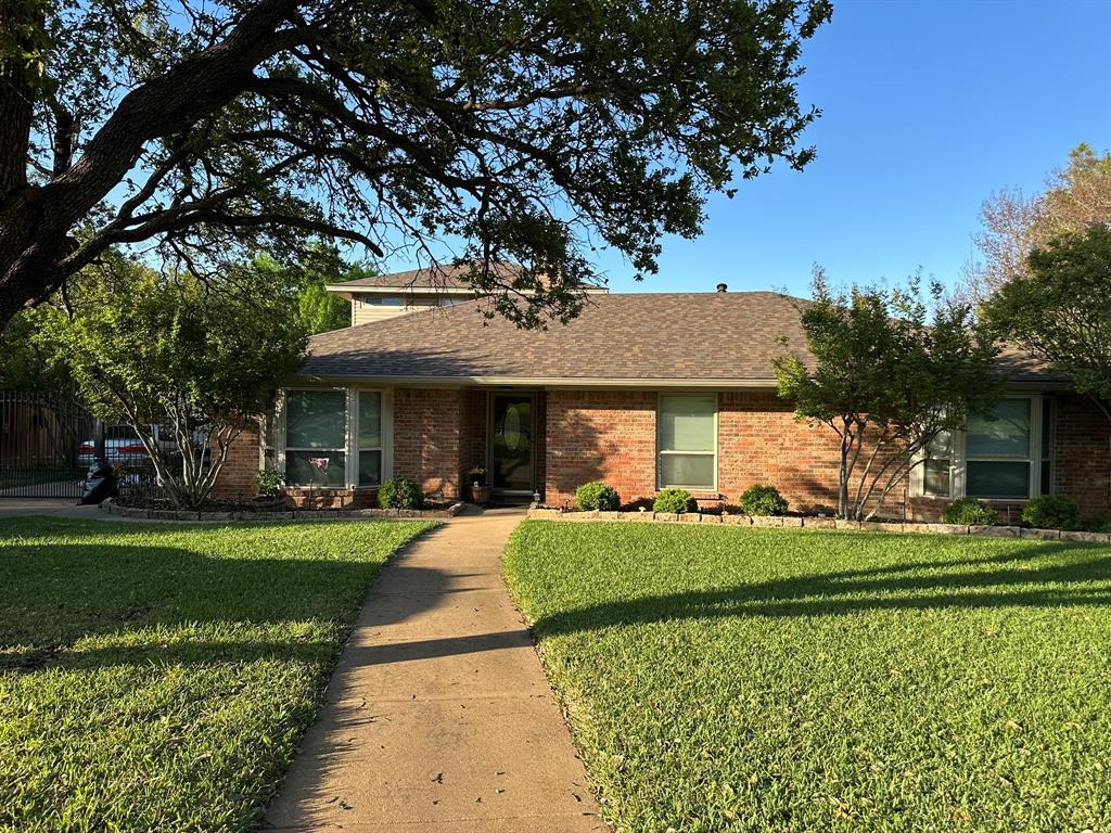 Lovely family home on HALF ACRE in Colleyville!  Priced to sell! This well maintained home has 4 bedrooms and 4 full bathrooms and is located in the highly acclaimed HEB ISD, but owner can easily apply to go to GCISD if desired. As you walk in the front door you have an office on your right and formal dining room on your left. The kitchen is well equipped with an electric cooktop and oven, built-in microwave, separate area for coffee bar, and canned lighting. There is gas running to the property so you can easily change to gas appliances if desired. The living room is spacious with vaulted ceilings and a fireplace with hearth. One bedroom is split from the other bedrooms and is near the kitchen with it's own bathroom directly across. On the opposite side of the home, you will find 3 bedrooms and 2 full bathrooms. Both of these bathrooms have been completely custom remodeled with high end finishes. The master retreat is like a spa with a separate jacuzzi tub and his-hers split closets. Upstairs you will find a huge gameroom-family room with a kitchenette, huge walk-in closet, and full bathroom. This space would make a great mother-in-law suite or earn some extra income renting this out as a studio apartment. In the backyard, you will find an expansive deck with outdoor living as well as a large pool and raised spa. So many updates to this home including new covered patio with entertainment area, new carpet in bedrooms, new flooring in master, 2023 new 18-SEER HVAC units both up and downstairs, new wood perimeter fencing, all windows have been replaced with double hung-double paned high efficiency windows, blown insulation, radiant barrier, completely remodeled upstairs, new pool cleaner, new pool equipment in 2021 with new coping and tile, replaced wood deck with 100 year composite decking, french drain system, and much more. This home has it all!  Seller offering $10,000 concession to buyer for painting, decorating, etc with full price offer.