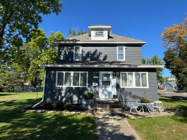 Check out this 4 bed 2 bath home on a large corner lot just a minute from downtown Wadena. This home has so much charm and has been well-taken care of and it shows. The main floor of the home features natural woodwork with large dining room, open living room and study along with a spacious kitchen, half bath and a four-season front porch. The upper level has 4 bedrooms, full bath, and even a bonus third level/attic. If you need even more space there is a finished family room in the basement as well as a large utility room with plenty of storage. In the past few years, sellers have put on a new roof, added a new furnace and AC unit and are just finishing putting the final touches on the exterior paint. You will also enjoy the nice back yard with gazebo, firepit, and a 24x26 garage. Some older homes have uneven hardwood floors, this home does not have that. Schedule a showing and get in before the snow shows up!