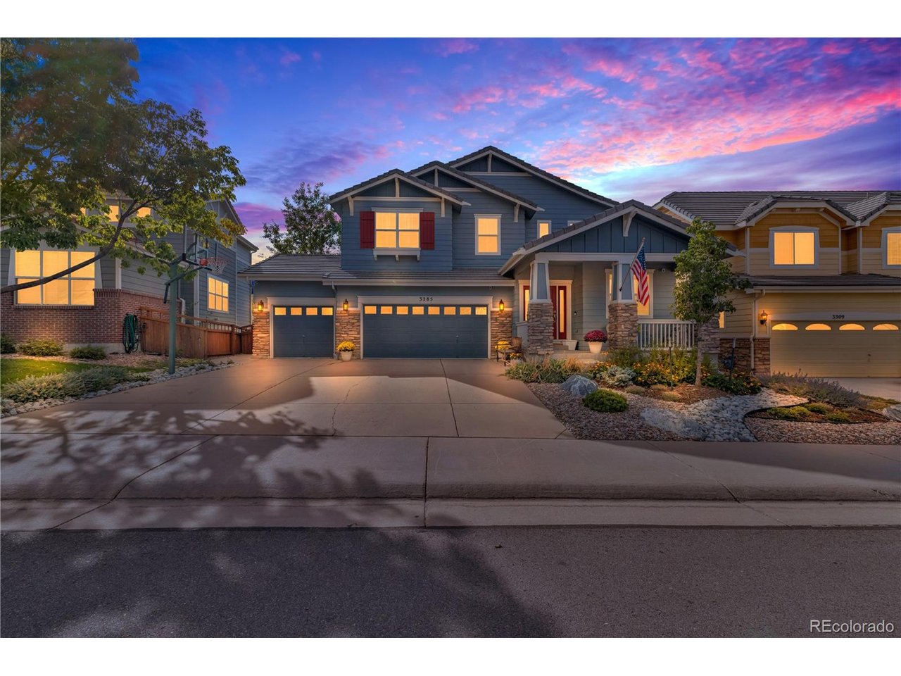 Some homes are defined by their finishes. Others are defined by how they live. At 3285 Springbriar Drive, you get both. More than 4,000 square feet, an extensive 2024 designer guided renovation, mountain views, and direct access to greenbelt and park.The setting is something that simply can't be recreated. The backyard opens to greenbelt and park, mountain views stretch beyond the covered deck, and Colorado sunsets become part of the evening routine. A private gate connects the backyard directly to the open space beyond, while Paintbrush Park, neighborhood trails and The Grange are all within easy reach.Step inside and the scale of the home immediately reveals itself. Soaring 20 foot ceilings and abundant natural light create a dramatic main living space, anchored by a remodeled fireplace and custom built ins.In 2024, an extensive designer guided renovation transformed much of the home. The kitchen was redesigned with quartz countertops, an extended island, refinished cabinetry, new appliances, tile backsplash and updated lighting. Main level hardwood floors were refinished, interior spaces refreshed, and modern programmable LED lighting was added throughout.The primary suite provides a retreat of its own, highlighted by a completely remodeled five piece bath. Two additional bathrooms and the laundry room were also renovated.Downstairs, the finished walkout basement feels like an extension of the home, with a family and recreation room, wet bar, dedicated wine room, bedroom and remodeled bathroom. Doors lead directly to a covered patio and redesigned backyard.With two covered outdoor living spaces, a three car garage, mountain views, open space and a location in the heart of The Meadows, this is more than a collection of impressive features. It's a home designed around the way people actually want to live.And now, it's ready for someone new to make it their own.