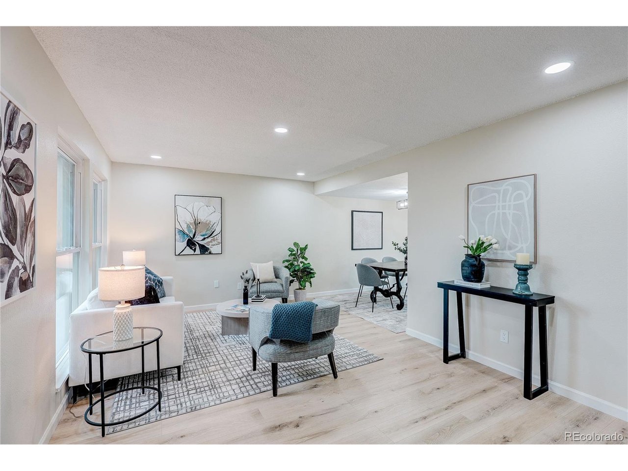 Welcome to the highly sought-after Little Turtle community! Beautifully updated and move-in ready, this spacious townhome offers nearly 2,500 total square feet with 4 bedrooms and 31/4 baths-an exceptional amount of space in an outstanding location. Step inside to a bright, inviting main level featuring fresh interior paint, updated flooring, recessed lighting and a comfortable living area centered around a cozy fireplace. The beautiful kitchen features rich cabinetry, granite countertops, stainless steel appliances, generous prep space and a large breakfast bar that flows seamlessly into the dining and living areas. Large bedrooms and multiple living spaces provide incredible flexibility for guests, a home office, workout area or multi-generational living. Primary suite is massive with an equally ample En-Suite Full Bath and separate independent sink for added convenience. Partially finished basement adds a non conforming bedroom space with alternative uses. Huge unfinished space could easily add another bathroom and bedroom or use unfinished space as a workshop, studio, playroom, endless possibilities! Step outside to the large private fenced patio featuring outdoor Edison lighting, perfect for entertaining, outdoor dining or just relaxing! Also features a 2-car garage with additional storage. Beautifully maintained grounds, mature trees and expansive open greenbelts, create a peaceful setting with abundant open space. Enjoy an especially desirable location directly across from generous guest parking and the resort-style pool, clubhouse and tennis courts-community amenities just steps from your door. Ideally situated near the Denver/Aurora border with convenient access to Denver, Parker Road, Hampden Avenue and I-225. Downtown Denver, Cherry Creek, the Denver Tech Center, Cherry Creek State Park and Reservoir, light rail, shopping, dining all nearby! Also located in award winning Cherry Creek School District! Don't miss this one and check out the virtual tour!