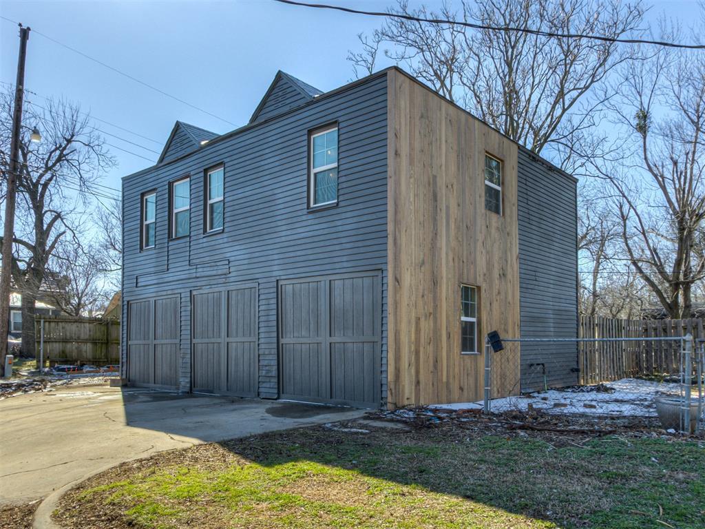 Amazing opportunity to own a beautiful, income producing property in the heart of Oklahoma City under $150 per foot. The back home has been completely renovated. It has new LVP floors, windows, paint, woodwork, cabinetry, electrical, sheetrock, bathrooms, PEX, and HVAC! The front duplex has PEX piping, newer breaker box, romex, ch/a, new windows, dishwasher, fridge, new stainless stove and range microwave. Each unit has w/d hookups and its own private access. This is a very walkable location near NW 23rd corridor, Plaza district, Paseo and Downtown areas of OKC. Take advantage of this chance to live and produce income in highly desirable area of OKC. Elec and gas are separately metered. Water is paid by owner.