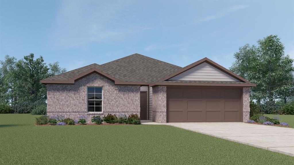 Bellevue — 3 bed | 2 bath | 1414 sq ftDiscover the Bellevue plan, one of our new homes in Fireside Creek in OKC. With 3 bedrooms, 2 bathrooms, and 1414 square feet, this home offers space and comfort. Secondary bedrooms are thoughtfully placed near the entry, leading you into the open-concept living spaces. The kitchen showcases shaker-style cabinets, stainless steel appliances, a pantry, and a central island with sink and dishwasher. At the back, the primary suite provides privacy with an adjoining bath and a generous walk-in closet. This home includes our Home Is Connected® smart home package — featuring a camera doorbell. It also comes with a fully sodded yard and a front landscaping package for added curb appeal. This design blends function and style, making it perfect for families searching for new homes in Oklahoma City.