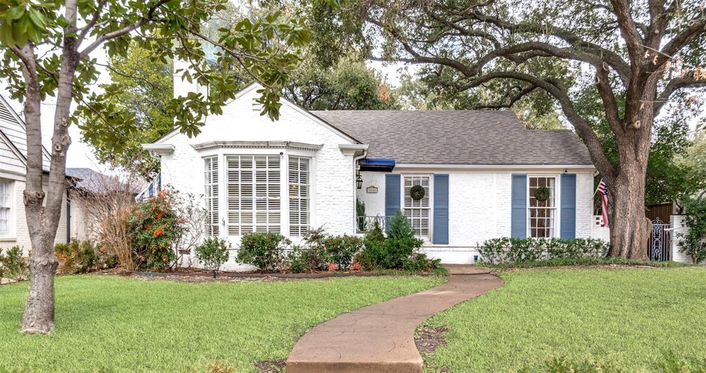 Only the second time this Highland Park home has been for sale in 35 years. Fully remodeled with 3 bedrooms, 3 bathrooms on an oversized lot. Refinished hardwoods throughout, high ceilings, crown molding, original crystal door handles, full security camera system, KitchenAid appliances, double oven, large windows with plantation shutters, bright bathrooms, dual primary closets, gas stove and fireplace, repainted inside and out, spacious 400 sq ft wood deck, surrounded by mature trees, historic features from architect preserved, 8’ automatic security fence, partially finished 2 car garage with 500 sq ft gym. Please note: This home lives like a 2 bedroom, with an extra room (office or study). City of Highland Park includes Fire, Police, Water, Parks, Pools, and Tennis Courts with DISD. 60’x150’, 0.207 acre lot. Recent survey available. This home will NOT last long!!! Hurry!