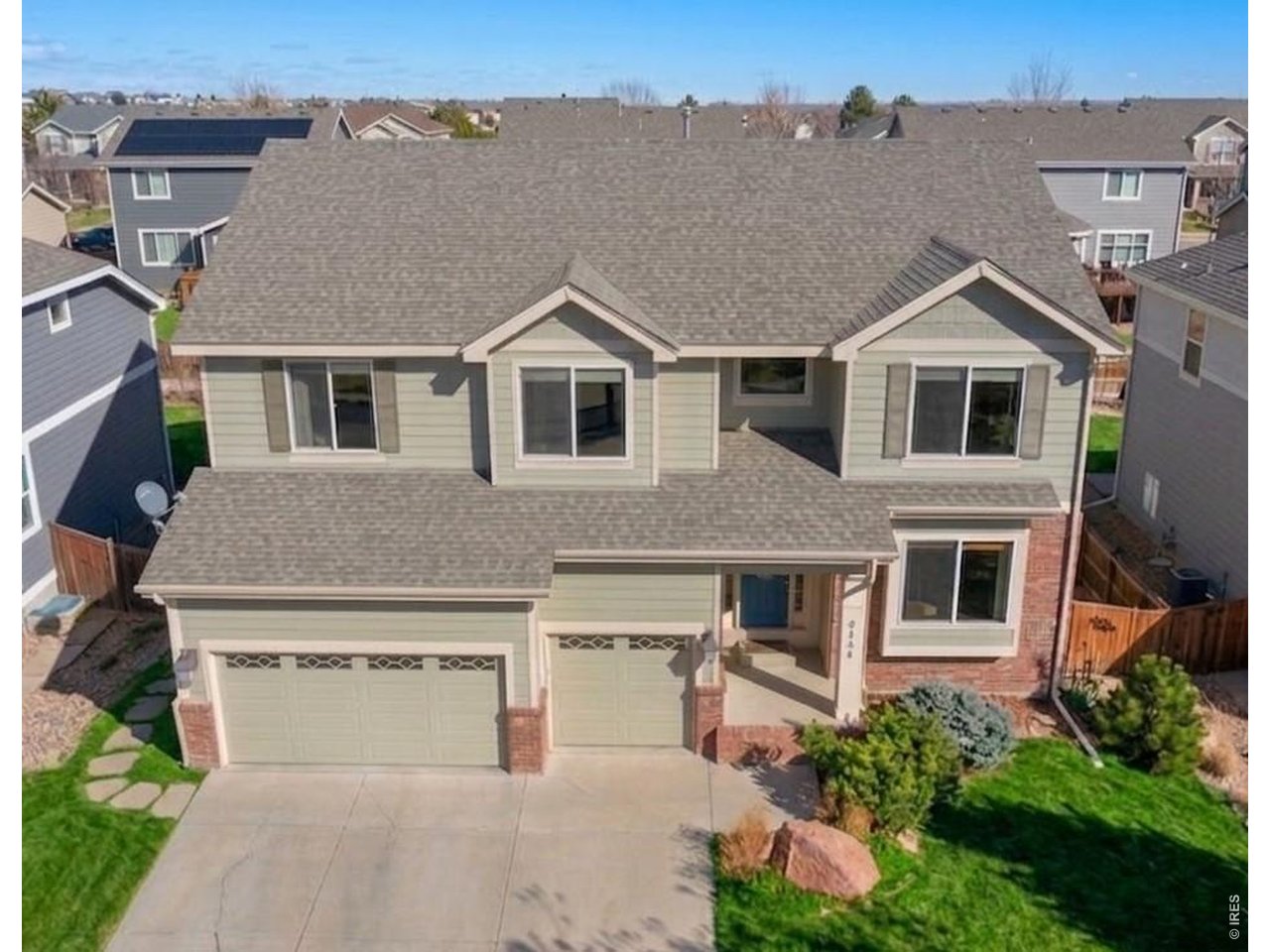 $25,000 price adjustment to $825,000! Don't miss this incredible 2 story home with finished basement in the desirable SE Fort Collins, Westchase neighborhood. Offering the space and flexibility today's households are searching for. Thoughtfully presented with 5 bedrooms PLUS a dedicated office and exercise room and flexibility to use the rooms to fit your needs. This 4,043 sq. ft. home gives every priority its place for just living, work, wellness, guests, hobbies, and storage. Inside, high-value updates and finishes include refinished oak floors, solid quartz kitchen counters, quality Schroll custom cabinetry, fresh paint and upgraded carpet and a dramatic floor-to-ceiling flagstone fireplace in the two story living room. In addition, Sellers have added a solar PV system (owned and conveys to Buyer at closing), an active radon mitigation system, and major mechanical updates including HVAC, A/C, and water heater. Class IV Hail Resistant roof with transferrable warranty. Move in and enjoy! The two-tier deck extends the living space outdoors opening to a fenced backyard with lawn sprinkler system and room for gardening or play. The 3-car garage supports Colorado gear, vehicles, bikes, and everyday function. This location is a major advantage: close to desirable neighborhood schools including Bacon Elementary, Preston Middle, and Fossil Ridge High, Front Range Community College, CSU main campus is 17 minutes, nearby trails, Fossil Ridge Reservoir, Twin Silo Park, convenient Harmony corridor shopping, dining, employment access, and quick connections to I-25. The planned southeast Fort Collins community center and library further strengthen the long-term lifestyle appeal of this already well-positioned neighborhood.