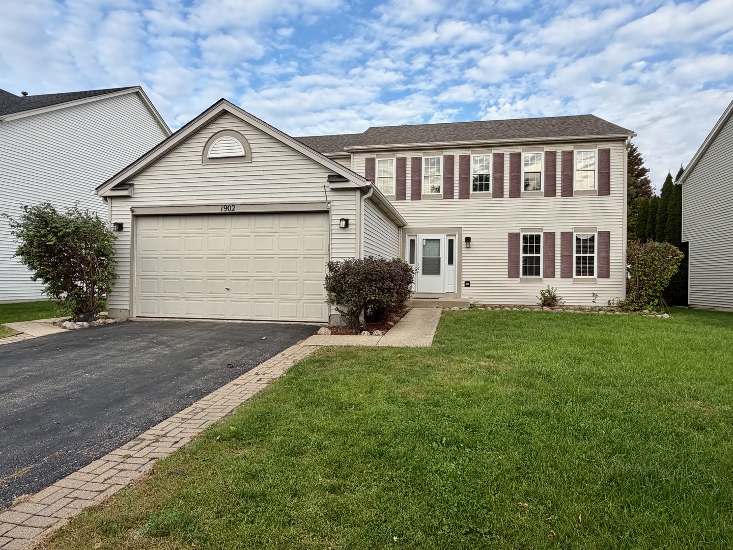 Great New Listing in Wesmere Club Community! Welcome to this spacious 2-story home offering 4 bedrooms, 2.1 baths, and 2,375 square feet of living space! Freshly painted inside and out, the home features new carpeting and vinyl plank flooring throughout, giving it a fresh, updated feel. The U-shaped kitchen offers oak cabinetry and stainless steel appliances, while the convenient first-floor laundry/mudroom off the garage includes a dryer. The full basement provides plenty of opportunity to customize and create additional living space to suit your needs. Step outside and enjoy a backyard that backs to a common area. With a roof replaced in 2017/2018 and numerous recent updates, this home is ready for you to move in and make it your own! Being sold AS IS, the property is in good overall condition. Don't miss this wonderful opportunity to make this home yours!