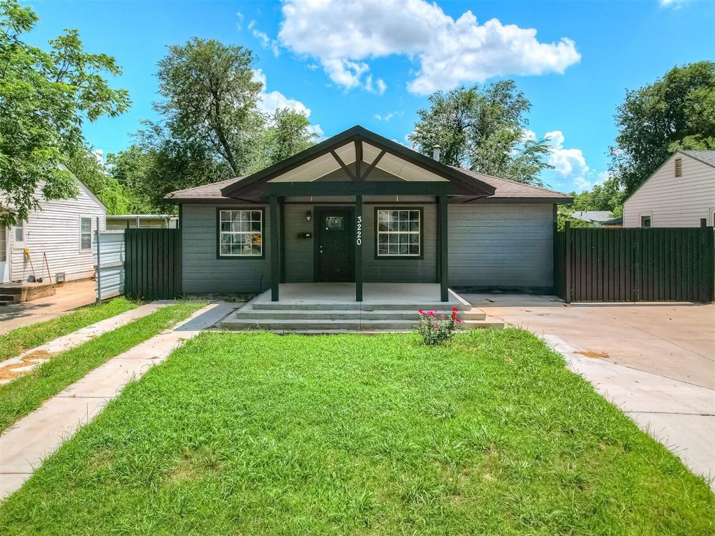 3220 SW 48th St, Oklahoma City, OK 73119 – This charming 3-bedroom, 1-bath home offers a comfortable living space with practical features that set it apart. Enjoy a relaxing covered front porch overlooking the front yard, while an extra driveway provides ample parking for residents and guests. The property also features full backyard access through wide gates, an upgraded metal fence for added security and style, and a concrete extension leading to the backyard for easy access to park vehicles or trailers. Conveniently located near major freeways, this home provides quick access to shopping, dining, and other daily activities. Don’t miss your chance to see this unique property—schedule a showing today! This home is priced to sell AS IS.