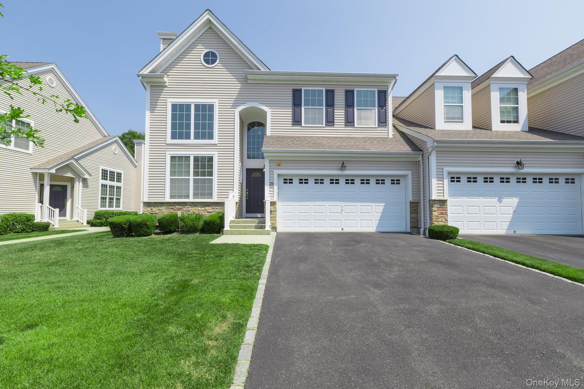 Welcome to 20 Emilie Drive, a beautifully maintained Zinfandel Model townhouse in Vineyards at Moriches—an exceptional community offering outstanding value among local 55+ communities. Every home here is an end unit, providing added space, privacy, and a bright, open feel. The comparatively low HOA fee includes numerous benefits that you won’t typically find in similar communities, making this an ideal place to enjoy an effortless, worry-free lifestyle. This home is turnkey and ready for you to move right in, with: First-floor primary suite, large, open Kitchen/Den layout—perfect for everyday living and entertaining, living room with gas fireplace, dining room and an additional 1/2 bath on the main level. Upstairs offers comfortable additional living space: loft area, large second bedroom, full bath, finished bonus room with two large closets—great for guests, a home office, or hobbies. The impressive full basement is truly tremendous, featuring full-height ceilings, completely insulated walls. Plenty of room for storage and potential for future expansion.Vineyards at Moriches is a gated community with a magnificent clubhouse, including: gym, recreation rooms, heated pool, Bocce court, Pickleball & tennis courts. Conveniently located with easy access to major highways and a short drive to The Hamptons.Come and buy the perfect lifestyle!