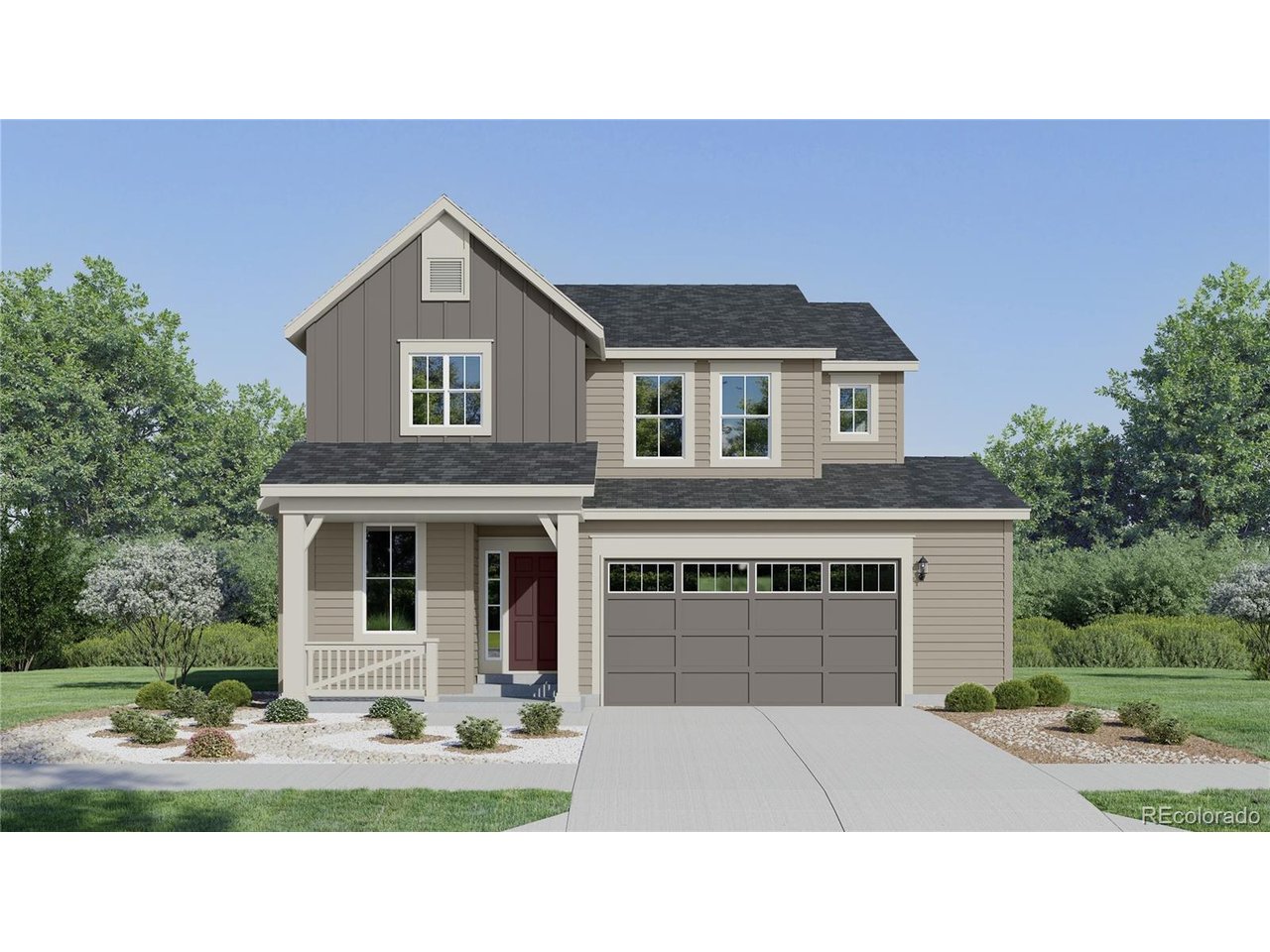 **Contact builder today about Special Financing for this home - terms and conditions apply.** Step into elevated everyday living with this beautifully designed 4-bedroom, 3-bath home in Timber Lark, estimated for completion in September 2026. Featuring a timeless farmhouse-inspired exterior, an oversized 2-car garage, and an impressive 8' full unfinished basement, this home offers the perfect combination of style, space, and future flexibility. The main level is thoughtfully designed with an open-concept layout where the great room, dining nook, and spacious kitchen come together seamlessly, ideal for both entertaining and daily living. The kitchen shines with a large center island, abundant cabinetry, and generous prep space. A dedicated main-floor study near the foyer creates the perfect work-from-home setup or quiet retreat. Upstairs, the expansive owner's suite provides a private escape with a well-appointed en-suite bath and large walk-in closet. Three additional bedrooms, a full bath, and a convenient upstairs laundry room offer functionality and comfort for every lifestyle. The 8' full unfinished basement opens the door to endless possibilities, whether you envision additional living space, a home gym, or extra storage. Located in Timber Lark, a highly sought-after southeast Fort Collins community, residents enjoy neighborhood open spaces, a playground, and low HOA dues that include common area maintenance, trash, recycling, and snow removal in common areas only. Plus, Timber Lark is not in a Metro District, helping keep overall property tax costs lower.