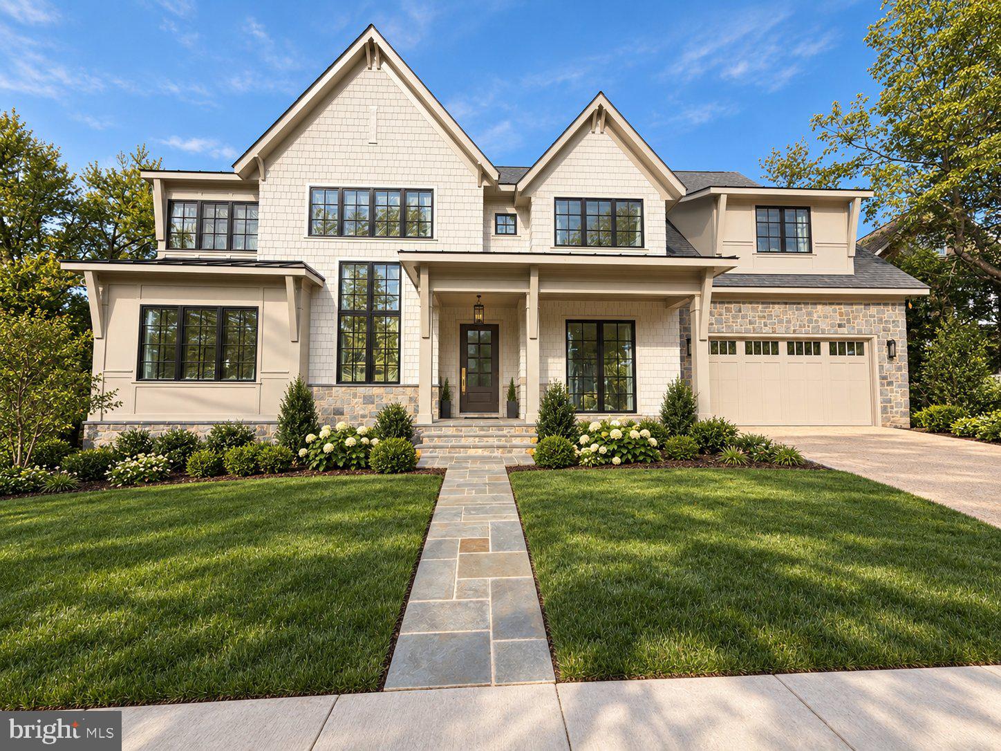November Completion: this exceptional BCN Homes residence taking shape in the heart of Country Club Hills, one of North Arlington’s most established and sought-after neighborhoods. This exceptional 8,000+ square-foot residence pairs timeless architecture with sophisticated, highly considered design. Set on a quiet, tree-lined cul-de-sac surrounded by substantial homes and mature landscaping, the property offers a rare sense of privacy while remaining just minutes from Washington, DC, Tysons, and the conveniences of North Arlington. The home features 6 bedrooms, 6 full and 3 half baths, a 3-car garage, and expansive indoor-outdoor living across a thoughtfully planned floor plan. Available for private tours, this home will be completed in just weeks, with custom paint colors, light fixture install and final touches underway.The open main level is defined by dramatic scale and architectural detail, including a two-story vaulted family room centered around a statement plaster fireplace, wood-applied vaulted ceiling, and expansive windows overlooking the rear grounds. A gracious foyer opens to a striking dining room with floor-to-ceiling windows, while a private study with custom built-ins offers a refined work-from-home retreat. A separate parlor, also featuring built-ins and a distinctive fireplace, connects seamlessly to the main living spaces and offers exceptional flexibility as a formal sitting room, second study, playroom, or alternate main-level bedroom.At the center of the home, the gourmet kitchen is designed for both everyday living and large-scale entertaining, with an oversized island, 48-inch range, dual dishwashers, and a butler’s pantry with handcrafted cabinetry. Tucked discreetly beyond the main living spaces, the mudroom provides direct access to the three-car garage and backyard and is outfitted with custom cubbies and bench seating, a workstation, secondary powder room, and rear staircase- a functional transition space executed with the same level of finish as the rest of the home.Upstairs, a generous lounge leads to the private primary suite, where vaulted ceilings, treetop views, and a high degree of privacy create a true retreat. The spa-inspired bath features a freestanding soaking tub set within a marble-tiled alcove, steam shower, heated tile floors, and beautifully built-out dual walk-in closets. Four additional bedrooms, each with an ensuite bath, along with a thoughtfully designed laundry room, complete the level.The lower level is equally compelling, with a bright recreation room opening directly to a covered grotto lounge and patio. An entertainer’s bar, wine room, fully outfitted wellness room with optional sauna, and dedicated theater, golf simulator, or storage space create tremendous flexibility. A private guest suite offers ideal accommodations for long-term guests or an au pair, complemented by an additional powder room.Set on a 16,000+ square-foot corner lot, the outdoor living opportunities are just as compelling. A screened porch, elevated deck, and covered grotto lounge overlook a substantial backyard with room for a pool, spa, or even a two-story pool house/garage combination. The exterior is complete with irrigation and landscape lighting.  Importantly, the property extends well beyond the current construction fencing into the rear tree line, creating significantly more usable yard and privacy than is immediately apparent from the street. The resulting sense of privacy is especially striking from within the residence and is best appreciated in person.Crafted by BCN Homes, known for exceptional quality, enduring design, and meticulous attention to detail, the residence also prioritizes comfort, efficiency, and performance. A high-performance HVAC system, tankless water heaters, and generator prewire are among the systems thoughtfully incorporated into the home.