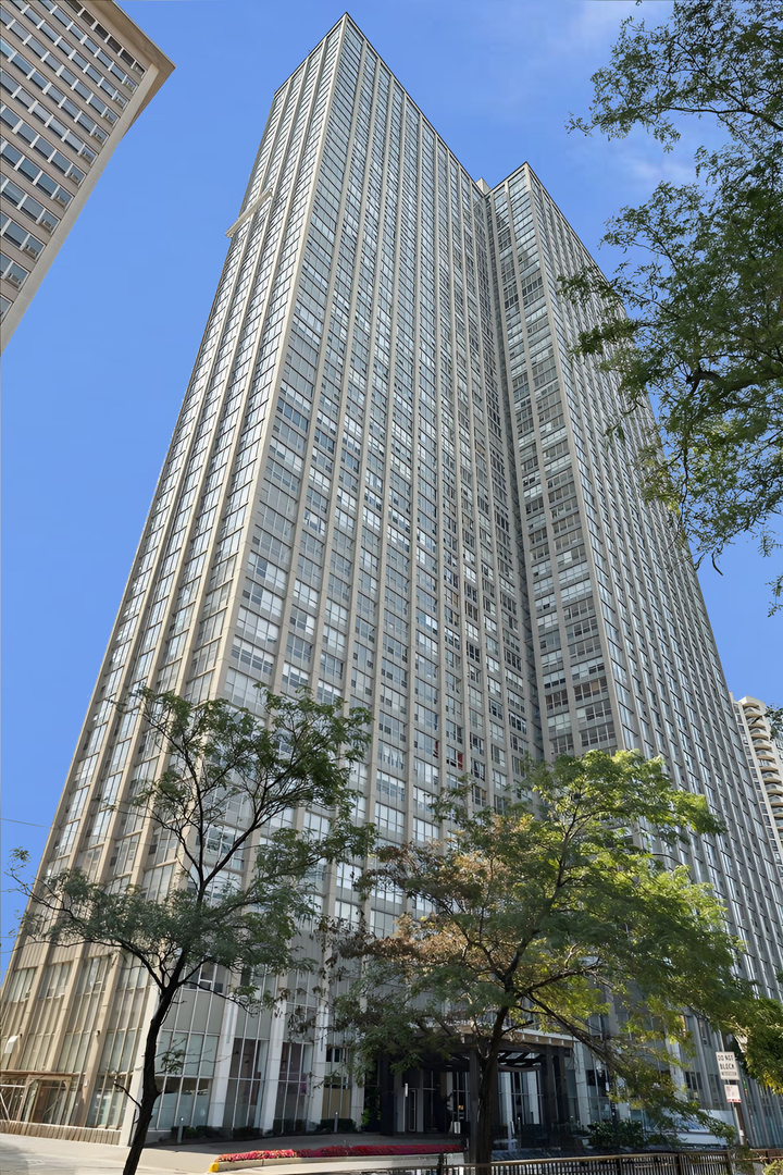 Welcome to Unit 2503 at Park Place Tower!  This completely renovated 1-bedroom, 1-bathroom condo on the 25th floor offers stunning panoramic views and luxurious modern living in one of Chicago's most sought-after high-rise buildings.    NEW! NEW! NEW!!! Step inside to discover a brand new chef's kitchen featuring sleek cabinetry, quartz counters, subway tile back splash, Kohler sink, stainless steel slide in range, built in microhood, dishwasher, contemporary finishes, and an oversized breakfast bar-perfect for cooking, dining, and entertaining. The bathroom has been fully updated, showcasing fresh tilework and modern fixtures. Throughout the unit, you'll find all-new flooring, freshly painted walls, new interior doors, and all new fixtures, creating a bright and polished ambiance from the moment you walk in. Wake up to skyline  and lake views from both your living room and bedroom-like living above the clouds in your own private retreat. 1 deeded parking space included! Park Place Tower offers unbeatable amenities including 24-hour door staff, a fully equipped fitness center, media and party rooms, and an expansive outdoor sundeck featuring a pool, cabanas, grills, and even a basketball court. Pet owners will appreciate the dog run accessible through the heated garage. Located just steps from the lakefront, Wrigley Field, shops, restaurants, and nightlife-this is the ultimate city lifestyle.