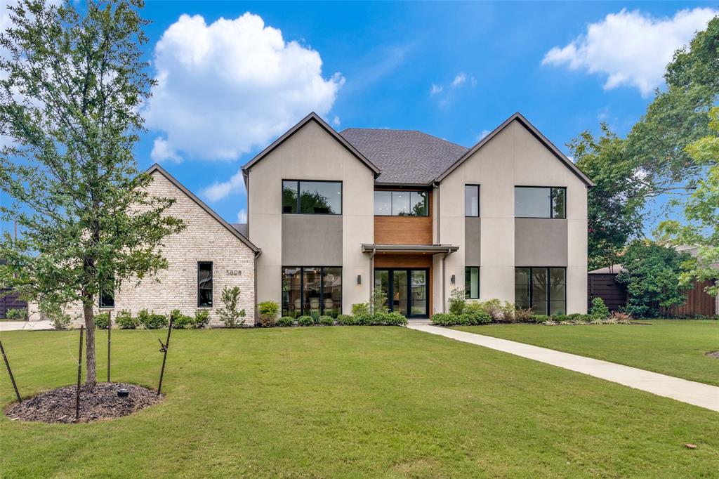 Impressive new construction home complete in sought after Melshire Estates. Quality finish out with beautiful design features throughout and staged to accentuate the spaces. This home starts with the splendid drive up appeal freshly landscaped with white stucco and brick exterior plus wood accent above the front door. The interior has a great floorplan for entertaining and family living. Features include white oak flooring, soaring ceilings, a beautiful tiled fireplace, 15 ft glass doors to the newly installed patio. The open kitchen with a large island and hidden pantry has Wolfe and Subzero appliances, 30in refrigerator and 30in freezer columns plus wine fridge and refrigerator drawers The main floor features the primary bedroom suite, guest bedroom, family room, study and media room with wet bar and sliding doors to the patio and backyard. Upstairs has a game room with wet bar and 3 ensuite bedrooms. Lots of natural light flows through this home with large picture windows. A covered patio has an outdoor kitchen with built in grill. sink and fridge, heaters in the ceiling, remote controlled screens and a firepit. Plenty of room for a pool and play yard. A wonderful home and a prime location within Melshire Estates as it is walkable to numerous restaurants, Starbucks and grocery stores.