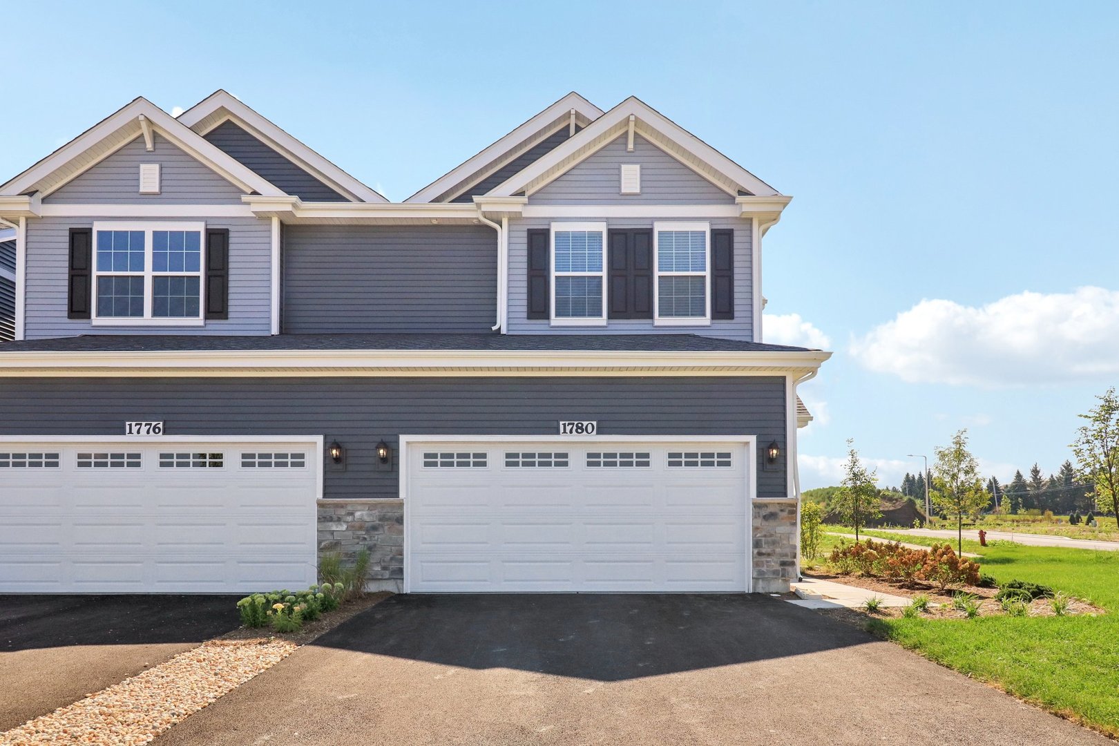 Discover yourself at 1745 Baler Ave! A beautiful new townhome in our Wheatland Crossing community in Aurora, Illinois. This home will be ready for move in this Late Fall! This home includes a two car garage, and a fully maintained home site. This Ashton plan offers 1,794 square feet of living space with 3 bedrooms, a loft, and 2.5 baths. As you enter the home, you will be greeted by the open concept design, including dining and living areas and an expansive kitchen overlooking it all. The kitchen features designer cabinetry, a spacious island with quartz countertops, a pantry, and stainless-steel appliances. Luxury vinyl floors are included in all of the first level and has 9'ceilings through-out. Upstairs you will find a nicely sized loft and a large primary bedroom with 2 closets and an en suite bath. There is also a laundry room, a second full bath, and two additional bedrooms. Impressive innovative ERV furnace system and tankless water heater round out the amazing features this home as to offer. All Chicago homes include our America's Smart Home Technology featuring a smart video doorbell, smart Honeywall thermostat, smart door lock, Deako smart light switches and more. Photos are of similar home actual home may vary.