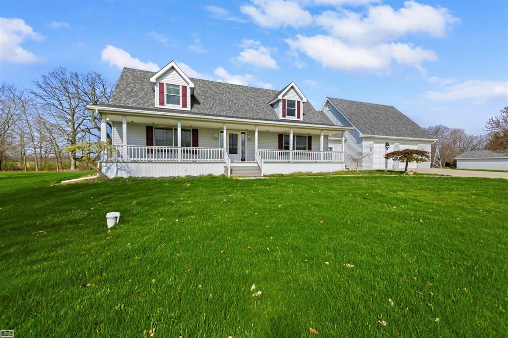 OPEN HOUSE SUNDAY APRIL 26TH FROM 1:00-3:00PM A truly one-of-a-kind 5-acre showpiece featuring a private pond and an incredible 40x60 insulated pole barn that sets this property apart. Designed for a business owner, car enthusiast, or hobbyist, the barn is fully equipped with 100-amp/240 service, hot and cold water, heat, epoxy floors, and new gravel parking. The beautifully maintained grounds also offer a greenhouse, attached garage with loft, detached garage, cement driveway, mature landscaping, and whole-house Generac. Inside, the 2,200 sq ft home offers 3 bedrooms, 2 full baths, 1 half bath, natural gas, and a sun-drenched room with stunning views of the property. Pole barn equipment stays. Home warranty included.