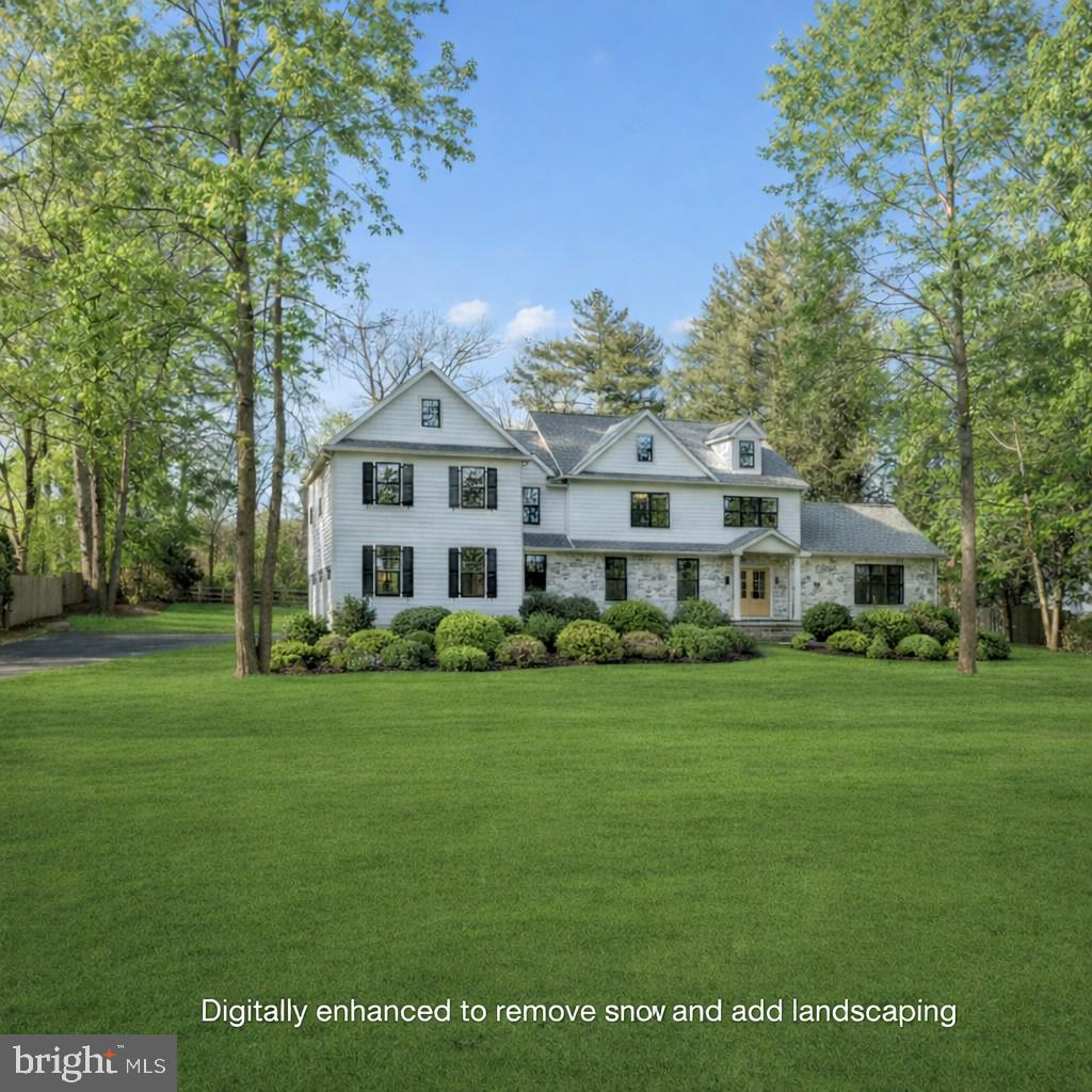 Privately set on a serene one-acre lot in the heart of Berwyn, this exceptional custom-built residence offers refined Main Line living within the award-winning Tredyffrin-Easttown School District. With over 5,000 square feet of finished living area, this home was designed and constructed by esteemed Rudloff Custom Builders and blends timeless architectural elegance with modern luxury, expansive living spaces, and thoughtful craftsmanship throughout.  This home offers a rare opportunity to enjoy both privacy and convenience in one of the region’s most desirable locations.Step inside the grand two-story foyer, highlighted by a graceful staircase that sets an elegant tone for the home. The Great Room is a showstopper, featuring a soaring vaulted ceiling, a dramatic two-story  gas fireplace with a marble surround, and a custom accent wall. Expansive windows flood the space with an abundance of natural light.The gourmet kitchen is designed to impress, offering a 9-foot center island with Quartz countertops, a six-burner Thermador gas range with custom hood, and a built-in refrigerator. Stunning 48-inch cabinetry provides optimal storage and is complemented by gold accents and under-cabinet lighting. The spacious breakfast area features a custom sliding door that opens to a flagstone patio and a private backyard, perfect for indoor-outdoor living.Just off the kitchen, the well-appointed mudroom includes custom built-ins, porcelain flooring, a laundry area, walk-in pantry, powder room, and direct access to the attached three-car garage. The kitchen flows seamlessly into the dining room through a graceful arched opening, enhanced by a custom accent wall.Completing the first floor is a private office with built-ins, glass-front French doors, and a window overlooking the backyard—ideal for working from home. Rich white oak hardwood floors extend throughout the entire main level, adding warmth and continuity.The second-floor primary suite features a spacious bedroom with vaulted ceilings, wood floors, custom lighting and a large his and her walk-in closet with built-ins.  The primary bath features a dual sink vanity, walk in shower, soaking tub and a pocket door on the water closet!  There are 4 additional bedrooms, two are en suite and two share the spacious hall bathroom with tub and tile surround.  The basement is finished with laminate flooring and recessed lighting.  Conveniently located on the Main Line, you have easy access to the Upper Main Line YMCA, the many restaurants and shops along Lancaster Avenue, and minutes from the Blue Route and I95.