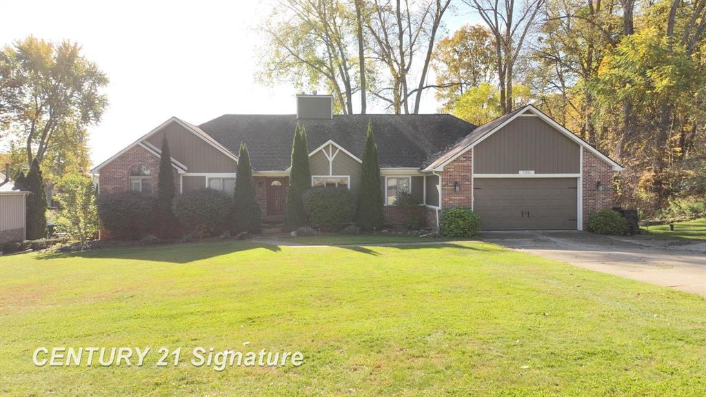 Gorgeous Lake Shannon Ranch with 140 ft water front.  4050 total finished Sq Ft.  2250 main level and 1800 lower level walkout.  Gourmet kitchen with maple plank flooring, granite top island, and high end appliances.  Family room has stone gas fireplace.  Huge mudroom, first floor laundry includes 1/2 bath and custom wood cubbies.  Heated tile flooring upstairs.  Master suite with walk-in tiled shower and walk-in closet.  The finished basement features custom woodwork thru-out and full kitchen with island bar top seating overlooking the great room and 2nd stone fireplace.  6 bedrooms, 3.5 baths, Generac system, Anderson windows, vaulted ceilings and extensive tiered decking.  Basement walk out leads to a fabulous stamped concrete patio heading towards your boat and lakeview, perfect spot to unwind!  Lake Shannon is a pristine private lake and is not a public access lake. The home's position makes it an easy walk and is not STEEP leading to the water.  Great access without killing the knees, great lake living opportunity!