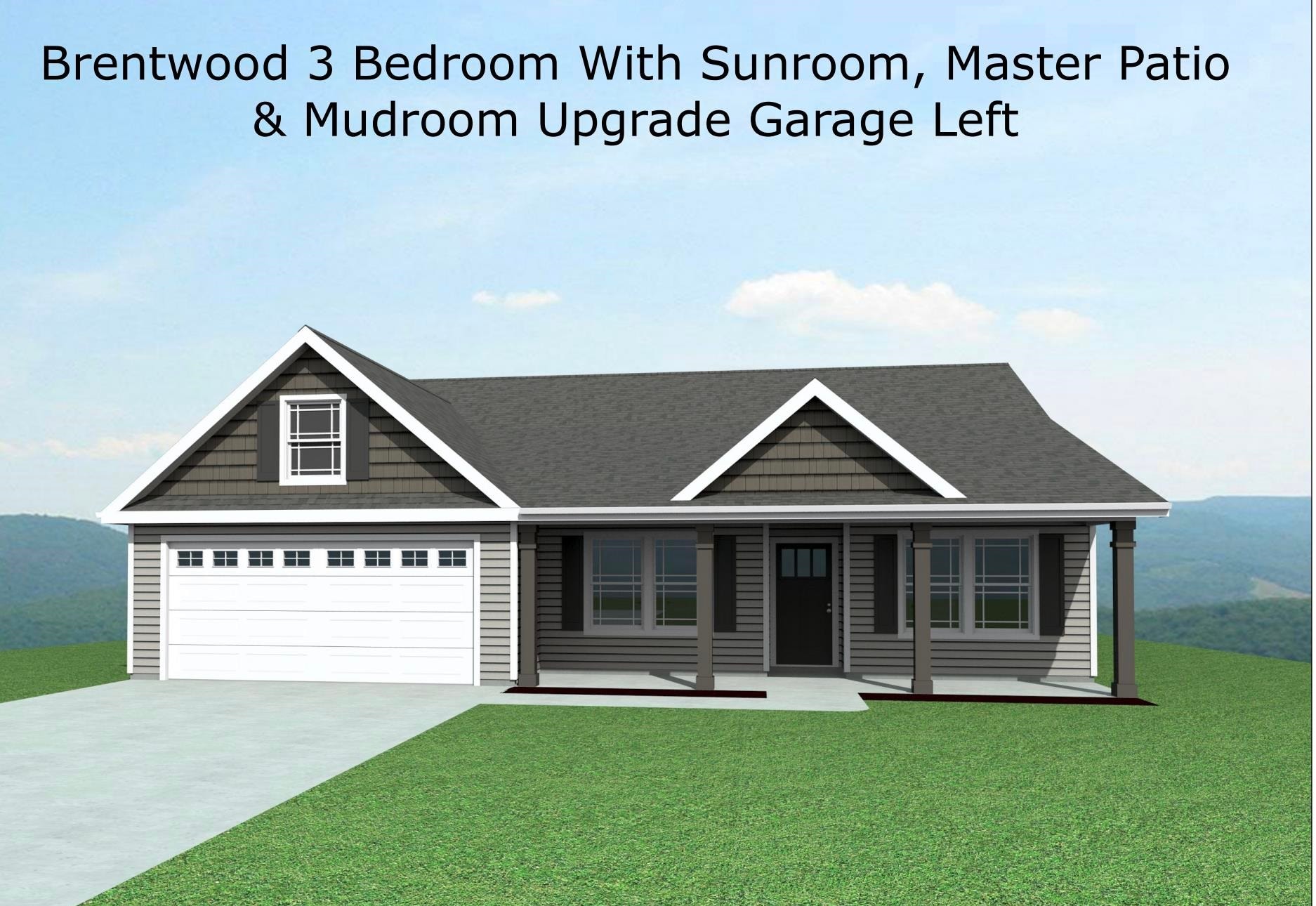 The Brentwood plan! The inviting front porch welcomes you into this gorgeous home. Three bedrooms PLUS a dedicated office. The spacious living area has an open layout with the dining and kitchen space. The master suite includes a soaker tub, walk-in closet, and access to the covered deck. The beautiful sunroom overlooks the private backyard. The entry from the garage includes a mudroom drop zone. Call today to learn more about what this home offers! Some color selections may be changed depending on the stage of construction.