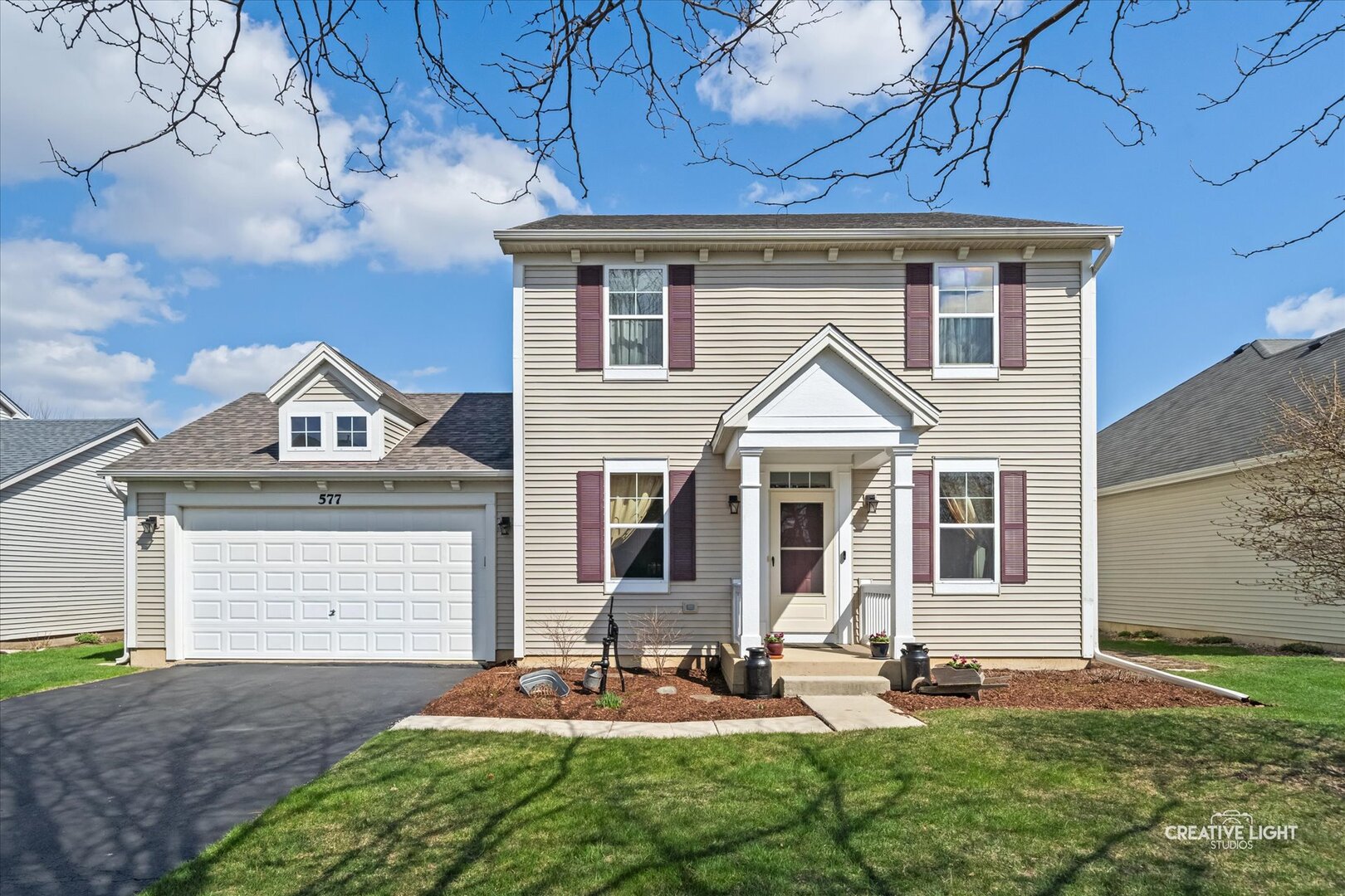 Beautifully maintained, one-owner 2-story "Gate Dancer" model in the highly sought-after Churchill Club! Step into a welcoming, spacious foyer that opens to bright Living and Dining Rooms-perfect for entertaining. The heart of the home features an expansive kitchen with adjoining breakfast area and a generously sized Family Room. A sliding glass door with transom window fills the space with natural light and leads to a stunning paver patio and professionally landscaped backyard-ideal for relaxing or hosting gatherings.  Convenience abounds with a main floor laundry/mud room offering direct access to the attached garage. Upstairs, the Primary Suite offers a private retreat with a large walk-in closet and an updated en-suite bath complete with a separate shower, soaking tub, and double vanity. Two additional bedrooms, a versatile loft (easily converted to a 4th bedroom), and a full hallway bath complete the second level.  The home also includes a huge basement and partial crawl space, providing abundant storage and endless possibilities. Two Car Attached Garage.  Enjoy outdoor living in the beautifully designed backyard featuring a paver patio, seated arbor, and lush landscaping. Conveniently located to schools, shopping, and much more!