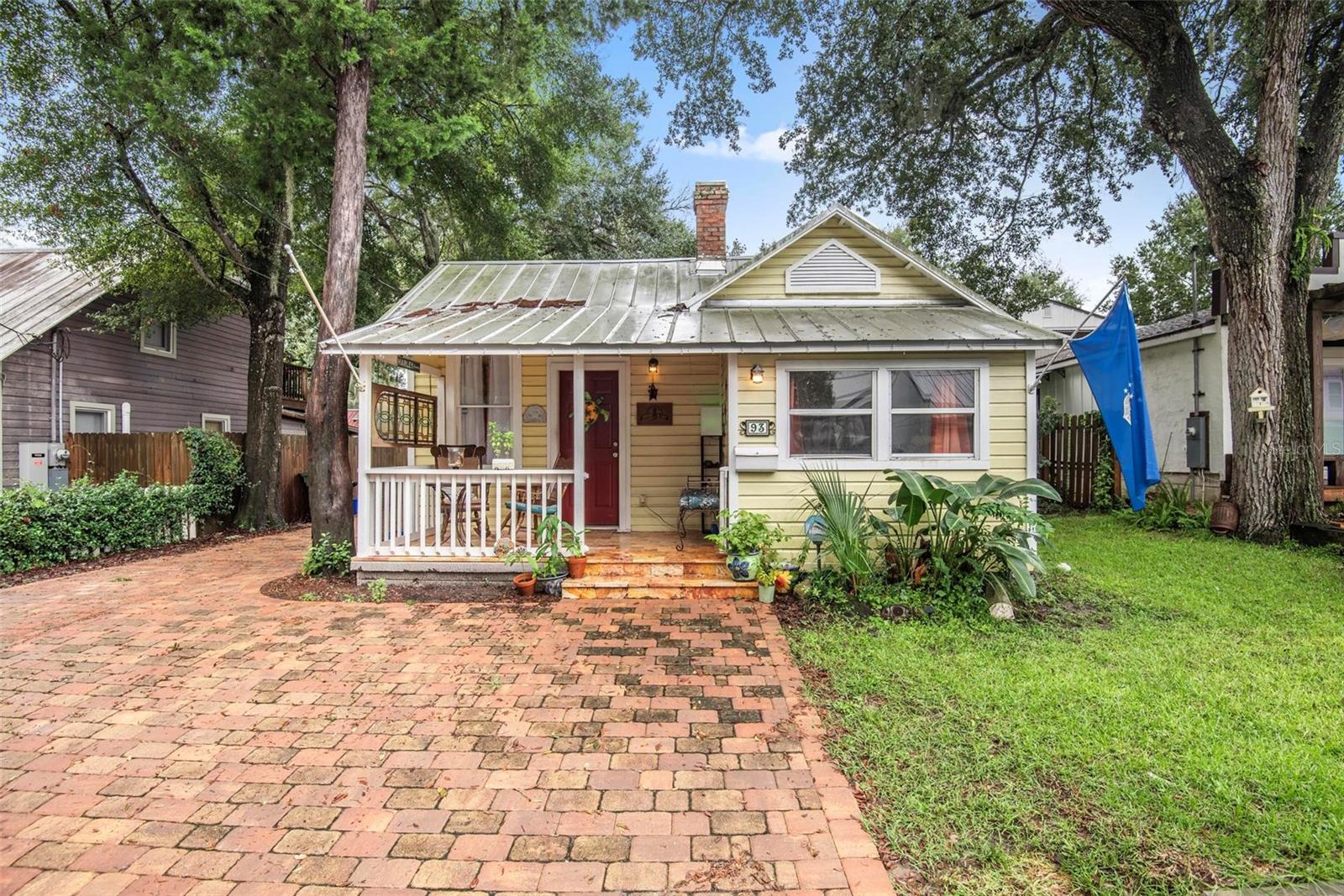 Located in the heart of historic Lincolnville, on a large oak lined, high-and-dry lot, this unique cottage is a wonderful place to call home. It is a short walk to all the great things the Old Town has to offer.  Better yet, it is an equally short walk through this amazing neighborhood to pickleball courts, baseball park, community garden, community pool, parks, museums, restaurants and churches.   The home has been updated but also has incredible potential, so bring your dreams and imagination.  Plenty of off-street parking, an inviting porch and lots of charm await you at 93 Lincoln Street.