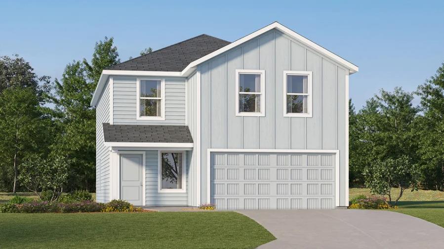 Barlow Floor Plan - This new two-story home is host to an open-concept floorplan on the first level combining the kitchen, dining area and family room for effortless entertaining and multitasking. A versatile game room is located upstairs near four bedrooms, including the luxe owner’s suite with a spa-inspired bathroom and generous walk-in closet. Prices, dimensions and features may vary and are subject to change. Photos are for illustrative purposes only. Everything's Included: Washer/Dryer, Refrigerator, Garage Door Opener, Closing Cost assistance available. Home is currently under construction with anticipated completion in December.