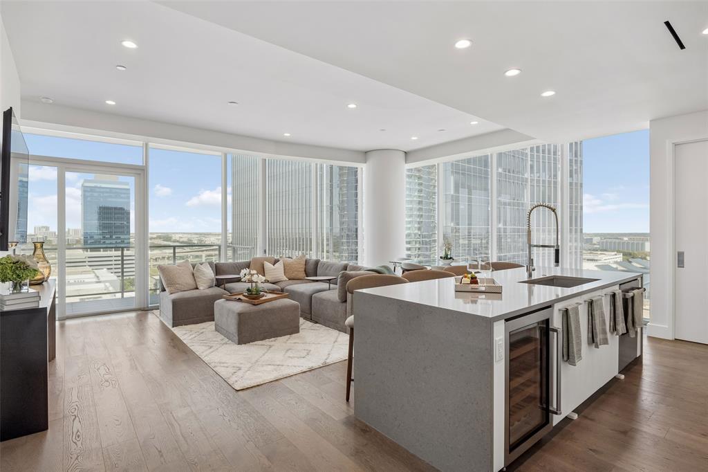 This property is available fully furnished. Move in ready. Windrose Tower is a luxury high-rise residence overlooking exciting shopping, dining and entertainment options at Legacy West in Plano, Texas. The architecture is a marriage of classic and contemporary. Throughout the tower, the tone is set through impeccable service. It begins in the elegant lobby living room, where warm tones of natural stone floors and wood accents complement walls of glass, custom art and a luxurious fireplace. This residence is filled with natural lighting, open space and balcony with fireplace. 2 Bedroom, 2.5 baths. 1,834sf of Interior Living. 251sf of Exterior Living. 2,073sf of total living. Premium height in the building with North East Views. Loaded with amenity spaces conveniently equipped with advanced technology for business or pleasure, pampering for pets, and comforts for lounging about the grounds. The concierge staff is available to assist you with the details that simplify life and make it more enjoyable.