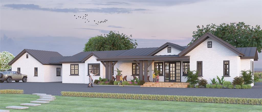 It's an escape from the ordinary! Luxury custom in gated community on 6 acres, lot is AG exempt for low taxes, and features underground utilities. This new build will offer vaulted ceilings, walls of windows, hardwood floors throughout, and an open concept for easy entertaining. The chef's kitchen will feature Thermador stainless steel appliances, quartz counters, an oversized kitchen island, and farmhouse sink. The primary suite includes a large en-suite bathroom with dual vanities, soaking tub, shower and walk-in closet. There are two additional generously sized bedrooms, including walk-in closets and a shared bathroom. This floorplan also provides for a dedicated study or home office for those that work from home or want a flex space or even 4th bedroom. The two car garage offers access to the home through a covered breezeway. The outside space offers plenty of areas to spread out with a covered front porch and a deep covered back porch. Located in Johnson City ISD with low tax rate. If this plan doesn't suit your needs you can modify it or pick a new one, you can also bring your own builder and buy just the lot. See agent for details. Lot can be purchased without these plans for $319,900. See agent for details.