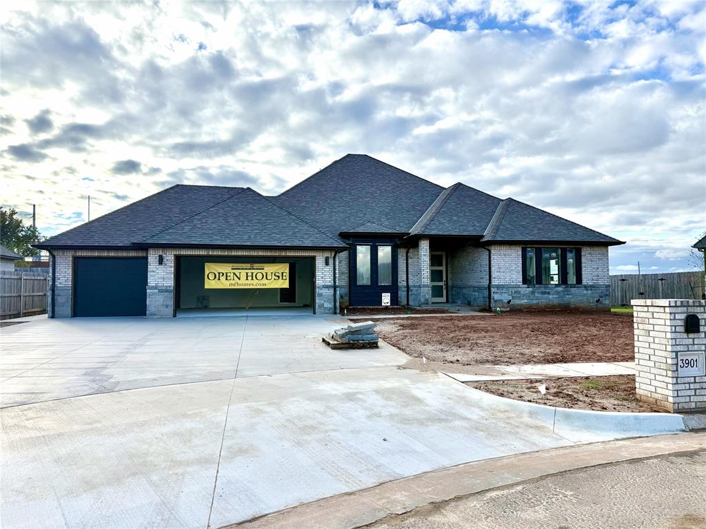 This stunning home features 4 large bedrooms w/ walk-in closets, 3 full baths & 3-car garage. The open kitchen boasts a 9.5' kitchen island w/ pendant lighting above, built-in appliances, custom vent hood and walk-in pantry. Large living and dining windows bring tons of natural light to the space. Contemporary finishes selected by Studio Tatum include stained oak, slab-style cabinets, matte black accents, and incredible tile & countertop selections throughout. Alarm system w/ unlimited smart-home capabilities, Full sprinkler, 1 year builder warranty + 10 year structural warranty by QBW.