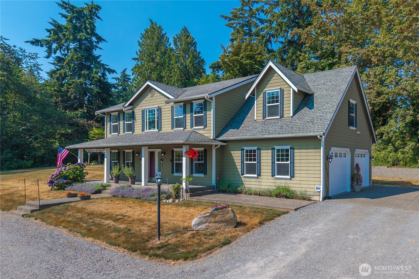 This might finally be the slice of serenity you’ve been waiting for! This beautiful 2500+ Sq Ft home sits on 1 Acre & has so much to offer; a 4-year old Architectural Roof, a Newer Water Heater, New Goodman Furnace, A/C (heat pump), a Large ~600 sq ft garage, Tons of parking, 10x12 Storage Shed & the desirable location! “Fresh, clean & Well Cared for” are words that come to mind when you enter this lovely home. The high ceilings, neutral tile & designer colors really maximize the openness of the spacious entry. In the LR you’ll find a lovely gas fireplace & lots of windows offering green views & a very calming/peaceful space; the adjacent DR has French Doors. The Island Kitchen is truly amazing, offering an Island Breakfast Bar & cook top, abundant wood cabs (2 Lazy Susan’s), wood flooring, SS Appls, a double oven, Pantry, Recessed lighting & a Built-In Desk for organization/work space! The half bath(pedestal sink) & the separate laundry room(Utility sink) are both very spacious rooms as well. On the 2nd level you’ll find a Very Generous Primary Suite w/ an En-Suite 5-Piece Bath(soaking tub), & a Walk-In Closet. The secondary Bedrooms are both large; one even has it’s own walk-in! Then there is the ~23x20 Bonus Room! This versatile space can serve as a 4th bedroom/home theatre/game room/ library/office space/home gym or even divided down the center for separate uses. An ACRE on a Pond in Edgewood + this rural, small-town charm with big-city conveniences = A VERY RARE FIND!