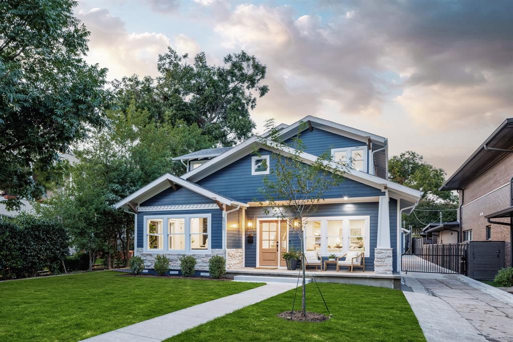 Welcome to your dream home, completely reimagined, fully rebuilt & move-in ready Craftsman in the highly sought-after Lower Greenville neighborhood, Belmont Addition Conservation District! Situated on a large 55 x 202 lot, this stunning two-story residence, has been fully redesigned in 2025 to feature 4 bedrooms, 3.5 bathrooms, 2 living, 2 dining areas and a detached 2-car garage, with every inch of the home brand new from the foundation up. Step inside to discover custom white oak hardwood floors throughout & a thoughtfully designed open layout that radiates modern sophistication. You're immediately greeted by a spacious living area that flows effortlessly into a formal dining room, perfect for entertaining. The heart of the home is a chef’s dream: a light-filled kitchen equipped w-stainless steel appliances, custom cabinetry, a wine fridge, and an oversized butler’s pantry offering both style and storage. Downstairs offers a flexible floorplan that includes a guest suite with its own fully updated ensuite bathroom, ideal for visiting family or long-term guests and an office (can be used as a playroom or bedroom). Upstairs, enjoy a multi-use game room or living space, ideal for movie nights, game days, or a cozy lounge. Retreat to your private primary suite featuring a custom-designed ensuite bathroom and exclusive access to a second-story balcony, your personal oasis in the city. Two additional full-sized bedrooms and another full bathroom complete the upper level. Step outside to your spacious backyard, perfect for entertaining, relaxing, or letting pets roam. The oversized detached garage adds storage and flexibility. All of this just steps away from the vibrant dining, shopping, and nightlife that Lower Greenville is known for. Minutes from everything, surrounded by convenience, and built for modern living, this home truly has it all.