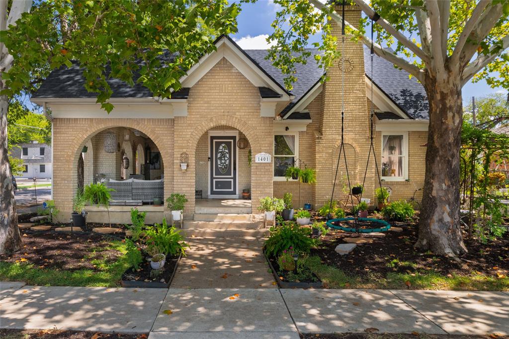 Historic Fairmount District - Welcome home to this distinguished residence blending timeless character and modern comfort in a highly desirable location. This property showcases an updated gourmet kitchen with luxury appliances, stone countertops, and ample cabinetry - a true chef's kitchen!! A bright, open floor plan ideal for entertaining and daily living, offering a rare mix of preserved craftsmanship with modern updates. Whole home spring well four process water purification system. New roof in 2021 with impact resistant shingles. Tankless water heater and european style toilets - no detail left untouched - truly expertly curated updates! Step out to the outdoor retreat with patio space perfect for morning coffee or evening gatherings. This property also offers a detached garage and off-street parking plus extra storage. One block off Magnolia street - located on a quiet street corner, yet SO close to the Medical District, TCU, transit hubs, and critically acclaimed restaurants & local retailers. Don't miss the opportunity to own such a rare gem in the renowned and Historic Fairmount District of Fort Worth!!