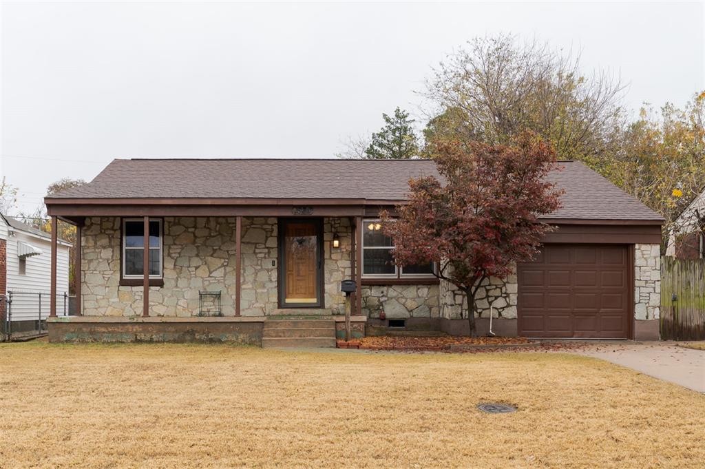 Polished, pristine, move-in ready AND affordable?! This stone cottage on Westchester Drive in The Village is an incredible find! A charming stone exterior, the perfect maple tree & sprawling covered porch welcome you home. The most beautiful hardwood floors span throughout - while neutral finishes give a refreshed vibe. A spacious dining room opens to an efficient kitchen, complete with loads of cabinetry, pantry, gas range and stainless refrigerator that can remain! The prettiest full bathroom features new tile work, tub & vanity. Two of the bedrooms are connected by an interior laundry room. Out back, you’ll love the covered patio and the ample green space. Additional big ticket upgrades include water heater [2023] and HVAC system [2018]. This home presents a great opportunity for owner occupants or for an investment property. Enjoy living in the most convenient location in all of OKC - just blocks to Nichols Hills, Lake Hefner, grocery stores & restaurants!