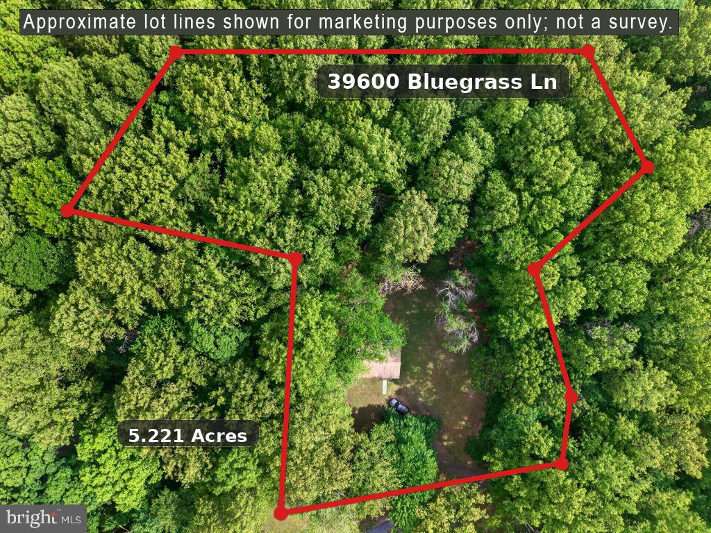 5.221 acres.  Has well and septic and electricity.  Home has no value.  Value is in land.  Land is flat.