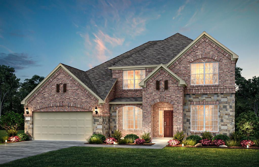 NEW CONSTRUCTION: Welcome to Highland Lakes in McKinney! Discover the exquisite two-story Lawson plan - available for move-in August - September 2025. This stunning 4-bedroom, 3.5-bathroom home features a formal dining room, a bay windows in the owner's suite, and an airy kitchen with an oversized center island. The community boasts a refreshing pool and a lush park, perfect for relaxation and recreation. With 3,592sq. ft. of open concept living space, this home is ideal for a growing family or entertaining guests. With no MID or PUD and set in Prosper ISD this home is the perfect fit for you!
Experience the perfect blend of comfort and sophistication in this beautiful new home.