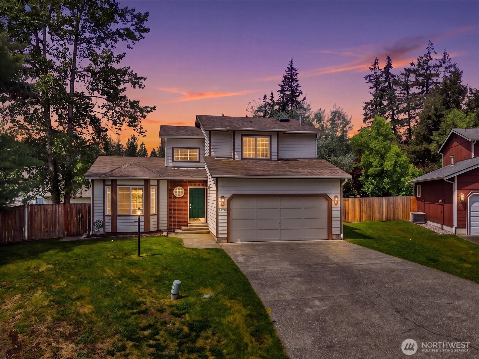 Updated Spanaway home on 1/4 acre lot in Foxglove Hollow with central A/C, fresh interior updates, and fully fenced outdoor space. This 3-bedroom, 2.5-bath home offers 1,640 SF with a functional two-story layout, finished 2-car garage, and spacious living areas filled with natural light. Recent improvements include interior paint, updated trim, newer flooring and carpet, freshly painted cabinets, and a newer water heater. Kitchen features granite countertops, stainless steel appliances, walk-in pantry, and opens to both formal and informal living and dining spaces with fireplace access and a bay window at the front of the house. Upstairs, the primary suite includes attached en-suite bath, skylight, and walk-in closet, along with 2 additional bedrooms and another bathroom. Laundry room is conveniently located downstairs, attached to the 1/2 bath. Outdoor features include a large fenced yard, patio, and garden area with room to enjoy, entertain, or personalize. Washer and dryer included. Convenient cul-de-sac location near the Graham border just off Mountain Hwy with easy access to JBLM, schools, shopping, dining, and commuter routes.