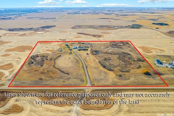 Discover an incredible opportunity in the R.M. of Corman Park—just 1 km west of Nault Road (Dalmeny Road) and Hwy 372! This 40-acre property offers the perfect balance of country living and city convenience, ideally located only minutes from Saskatoon. Zoned Residential Agriculture and situated within the P4G Planning District, the possibilities here are endless—whether you’re looking to expand your farming operation, develop your dream acreage, or explore future investment potential.

The property currently features a 1,840 sq. ft. home, a Quonset (35 ft x 80 ft ), and a well-established yard site surrounded by productive grain land. With its exceptional location, ample space, and versatile zoning, this is a rare opportunity to own a prime piece of land right in your own backyard!