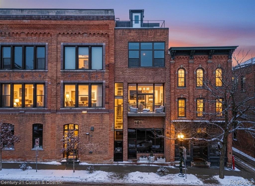 Experience elevated downtown living in the heart of Ann Arbor! This striking loft-style condo offers 30’ soaring ceilings and 15’ double-glazed windows that enhance the space with natural light, while keeping the home exceptionally quiet above the city below. The open-concept kitchen flows seamlessly into a spacious living area designed for entertaining, while the second-floor primary suite features in-unit laundry and a spa-inspired bath complete with a distinctive shower cave and rain shower feature. A new HVAC system installed in 2023 adds modern efficiency and year-round comfort. Located directly above Black Pearl, you’re just steps from one of downtown’s most popular dining destinations, and only moments from your morning coffee at Hyperion Coffee Co. With everything downtown has to offer at your doorstep and close proximity to the University of Michigan, this condo delivers the perfect blend of vibrant city living and everyday convenience.