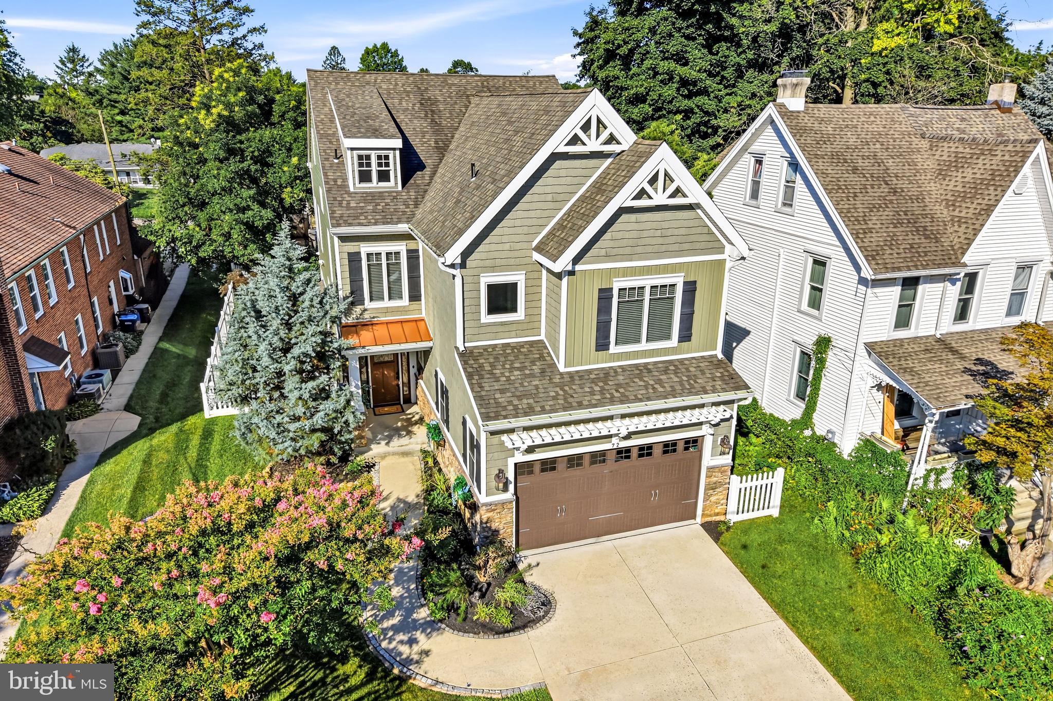 Built in 2016, this exceptional 4-bedroom, 3.5-bath home offers the perfect blend of luxury, convenience, and low-maintenance living in the heart of Berwyn Village. Designed with high-end finishes and 9Ft+ ceilings throughout.  This property is an outstanding alternative to a luxury townhome—without the HOA fees.Step inside to a spacious foyer which opens to an open staircase leading up or down!   The stunning gourmet kitchen is the centerpiece of the home, featuring gas cooking, floor-to-ceiling cabinetry, an oversized island with seating for six or more, and an open-concept layout that flows seamlessly into the spacious dining and living areas. A cozy gas fireplace anchors the living room, while expansive windows fill the space with natural light and overlook the maintenance-free deck and fully fenced backyard—ideal for entertaining or everyday enjoyment.  Upstairs, the primary bedroom suite offers a large walk in closet and expansive primary bath with double vanity and oversized shower with dual shower heads. There are two more bedrooms that share a hall bathroom with tub and a large laundry room and flex space family room to complete this level of living.  On the top floor is the 4th bedroom with full bath and lots of storage options and bench under a wall of windows. Offer great skyline views. This home also includes an attached two-car garage and an unfinished lower level ready to be customized to fit your needs or simply exceptional storage.  Bonus features are a full house backup generator and a security system with outside camera that can be accessed to the new owner’s phone.Located within the award-winning Tredyffrin/Easttown School District, consistently recognized as one of Pennsylvania's top public-school systems, this home offers an exceptional opportunity to enjoy one of the Main Line's most sought-after communities. The Village of Berwyn provides a true walkable lifestyle, with neighborhood restaurants, boutiques, parks, coffee shops, the SEPTA Regional Rail station, and everyday conveniences just moments from your front door. Enjoy easy access to major highways, Center City Philadelphia, King of Prussia, and the Philadelphia International Airport, making commuting and travel effortless.Whether you're looking to simplify your lifestyle without sacrificing space or searching for a move-in-ready home in an unbeatable Main Line location, this property checks every box. Luxury finishes, timeless design, and an unbeatable location.