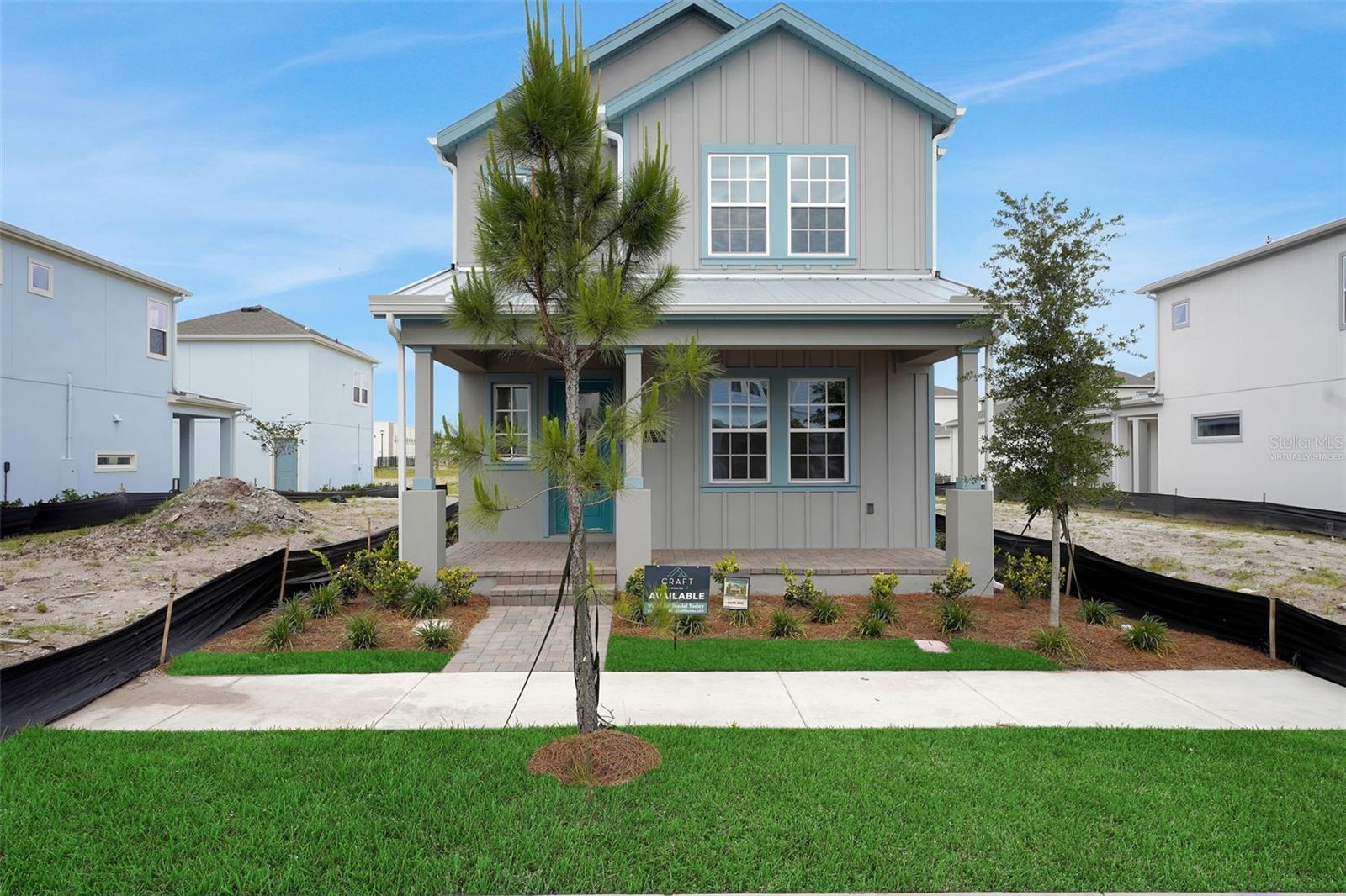 Virtually Staged. Welcome to this beautifully designed single-family home in the heart of Laureate Park at Lake Nona—one of Orlando’s most sought-after communities. With 2,055 square feet of thoughtfully crafted living space, this 3-bedroom, 2.5-bath residence offers the perfect blend of comfort, style, and functionality.Step inside to discover a spacious open-concept layout with soaring ceilings in the family room that flood the space with natural light. The primary suite is conveniently located on the first floor, offering privacy and ease of access, while two additional bedrooms upstairs provide ample space for family or guests.The heart of the home is the expansive living area, ideal for entertaining or relaxing, and seamlessly connected to the kitchen and dining spaces. A rear-load garage enhances curb appeal and adds to the home’s clean, modern aesthetic.Located just minutes from top-rated schools, Medical City, and the vibrant dining and shopping options of Lake Nona, this home offers not just a place to live—but a lifestyle to love.