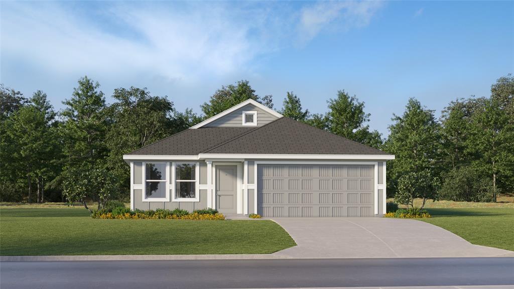 LENNAR - Landing at Creekside -  This single-level home showcases a spacious open floorplan shared between the kitchen, dining area and family room for easy entertaining. An owner’s suite enjoys a private location in a rear corner of the home, complemented by an en-suite bathroom and walk-in closet. There are two secondary bedrooms at the front of the home, which are comfortable spaces for household members and overnight guests.