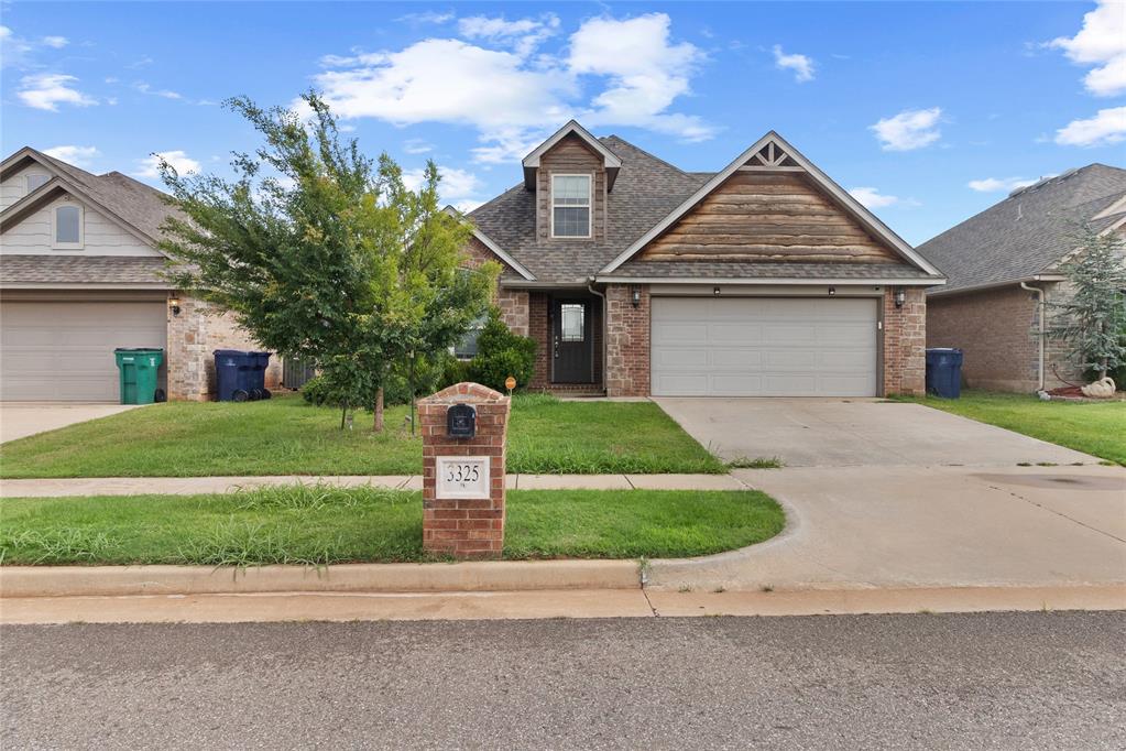 Welcome to 3325 NW 161st in Edmond OK.A Stunning Home featuring a good size Living Room with Vaulted Ceilings ,plenty of natural Light,10ft ceilings,A stone fireplace,Wood finish Floors and a ceiling fan.Tile kitchen and Dining space.Repainted Dark cabinetry and decorative tasteful Backlash.3cm granite countertops and a kitchen Island.NEW Carpets in all bedrooms,NEW Interior paint, NEW wood flooring on Stairways and living room upstairs,NEW Window covers.Two secondary bedroom downstairs with walk-in closets. Primary bedroom with double walk-in closets.Primary bathroom has NEW flooring and walls.A bedroom upstairs with walk-in closet and Full bath and the second living room/bonus room/game room.Plenty of outdoor space with a back covered patio.Quick access to gas stations,new restaurants, shopping centers,Highways and turnpike.