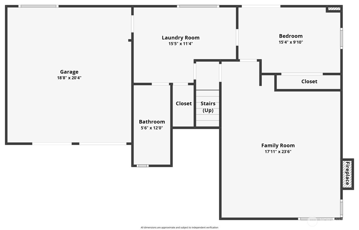 Downstairs floor plan