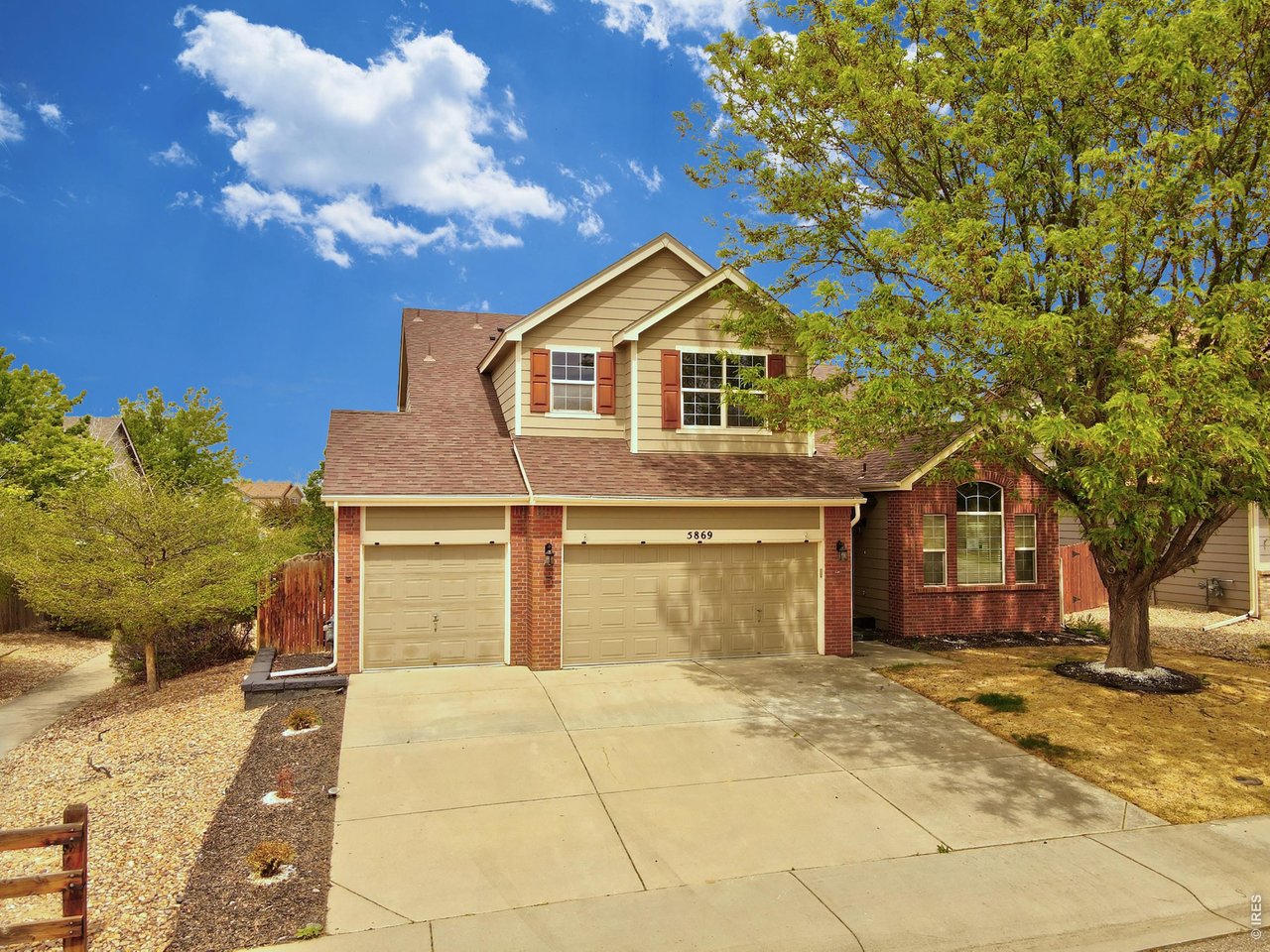 Rare chance to own a piece of the American Dream in the coveted Booth Farms Subdivision! Open contemporary layout with full unfinished basement and attached 3-car garage. The open floor plan offers formal living and dining plus a sunny eat-in kitchen space adjoined by a large family room with cozy gas fireplace. All 4 bedrooms on the second floor comes with a connected bathroom. Needs some cosmetic repairs throughout but certainly one of the best deals in all of northern Colorado! Private fenced back yard, mature trees next to walking green belt. Cement patio with room for grilling, entertaining and relaxing. Just minutes to parks, walking trails, restaurants and shopping and top-notch schools. Great location with easy access to Denver and Boulder. Welcome home to Booth Farms!