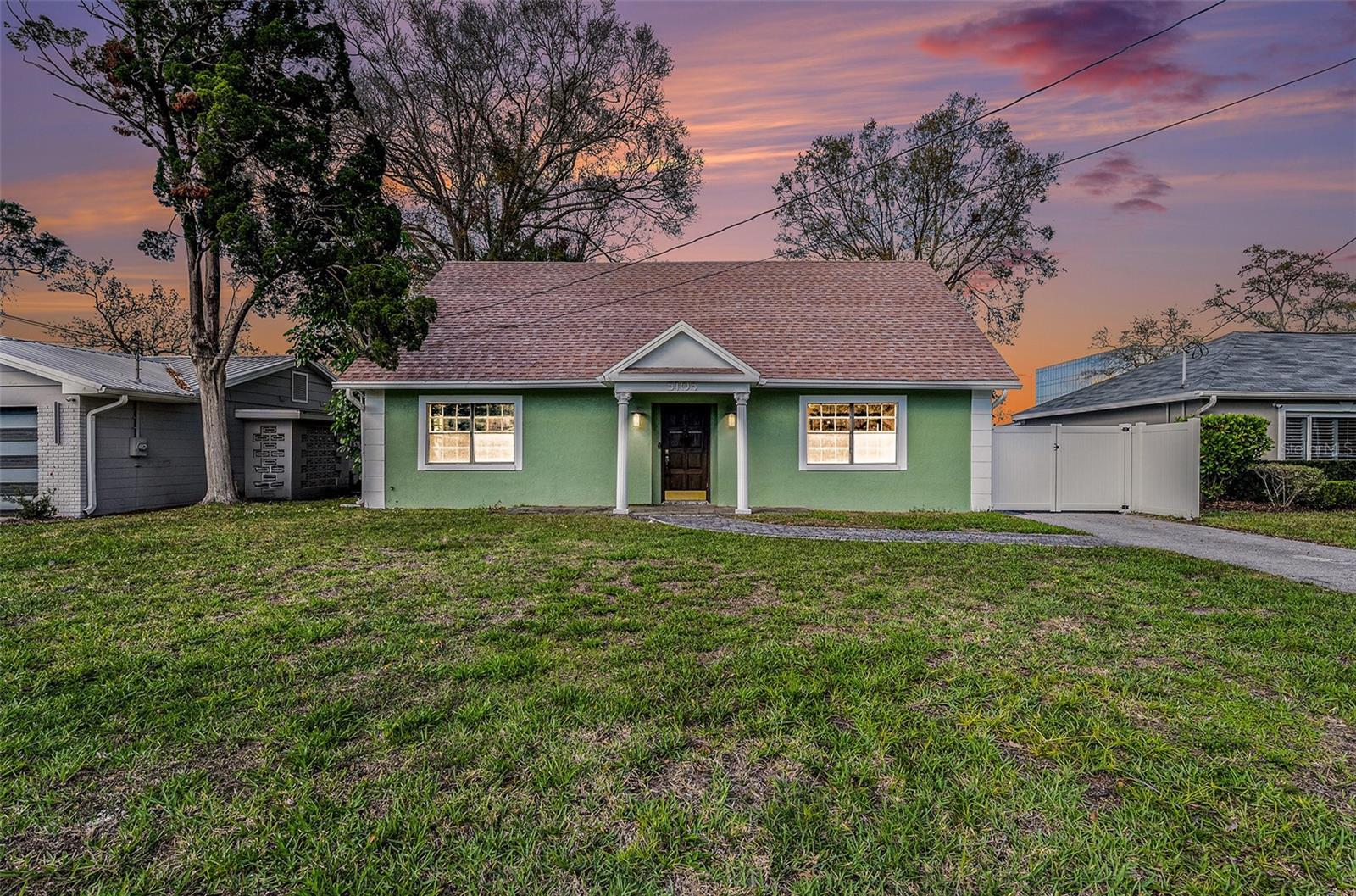 Home was not impacted by the 2024 storms! Welcome home to this charming  4-bedroom, 2-bathroom pool home located right in the heart of Tampa. You are minutes from downtown giving you numerous entertainment and dining options.  You are also just a short 30-mintue drive to the beautiful Gulf of America beaches.  Upon stepping inside, you are embraced by an abundance of natural light, fresh neutral tones, and a floor plan that's sure to impress. Walking inside the entryway to the right you will find a large family room big enough for the entire family to rest and relax.  For convenience, the primary bedroom is on the first level.  Heading towards the rear of the home you have a recently re-imagined kitchen offering upgraded cabinets and countertops overlooking a spacious dining room.  The dining room and kitchen overlook the large pool out back.  The backyard and pool patio are great for entertaining due to its large size and beautiful brick patio.  Upstairs you will find 3 large bedrooms and 1 full bathroom.  This safe and welcoming neighborhood is waiting for you to join this tight-knit community! Opportunities like this don't last long, hurry home! Property is being sold AS-IS for seller convenience. Seller has never occupied home and there are no disclosures available.