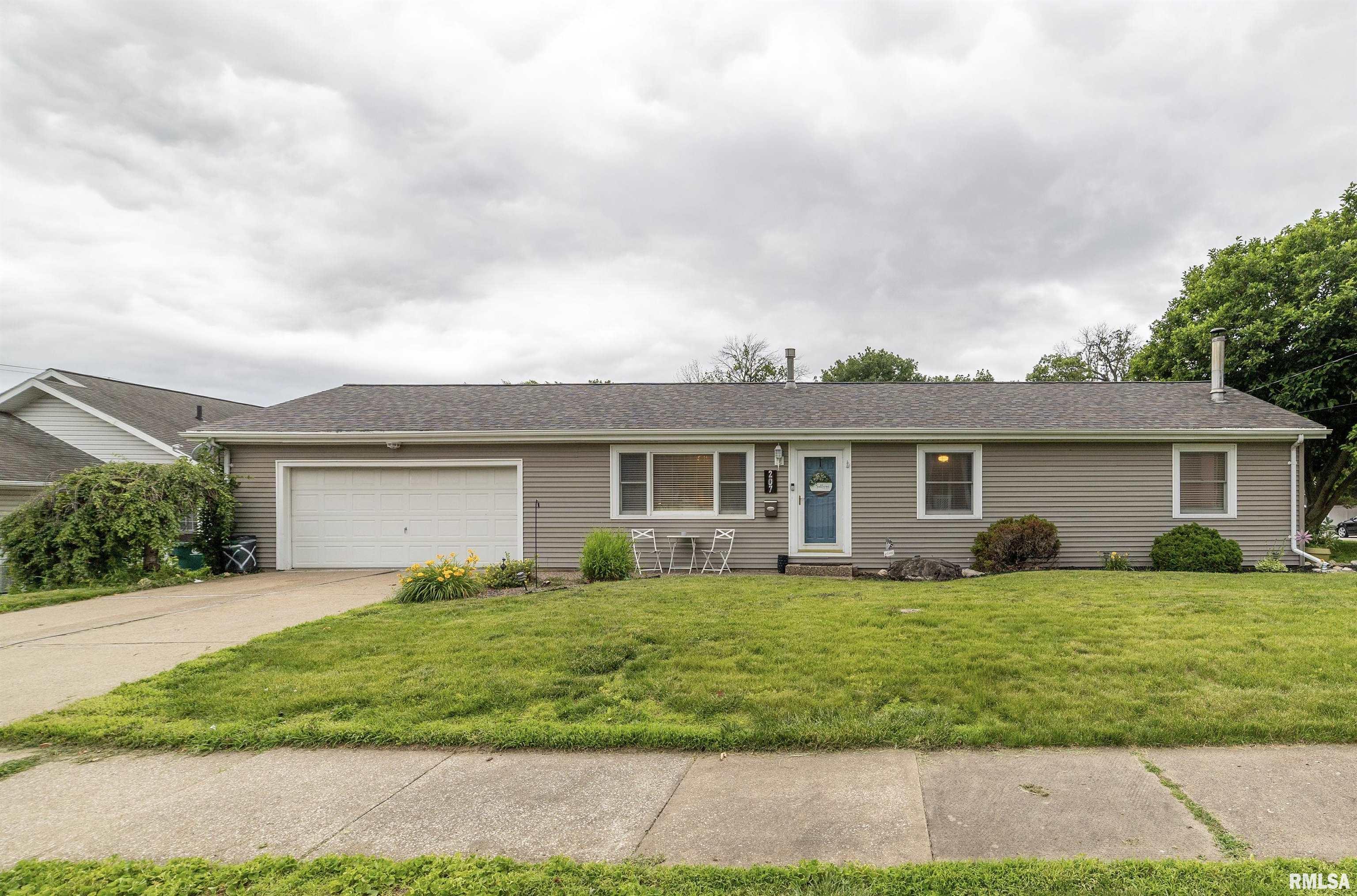 Welcome home to this beautifully updated 3-bedroom, 1.5-bath ranch located in a great centralized area! Offering quality updates throughout, this move-in-ready home combines comfort, style, and functionality. The inviting main level features an updated kitchen complete with quartz countertops and stainless steel appliances that will convey with the sale. A cozy fireplace adds warmth and charm to the living space, while the fully finished basement provides abundant additional living and entertaining space, including a bar area with bar stools to convey and a second fireplace. Step outside to enjoy the nicely landscaped, fenced backyard featuring a pergola that conveys, creating the perfect setting for outdoor gatherings or relaxing evenings at home. The oversized attached 2-car garage offers plenty of room for vehicles, storage, and hobbies. Major updates provide peace of mind, including a roof replaced in 2015, water heater in 2019, and HVAC system in 2020. Conveniently located near shopping, dining, parks, and schools, this meticulously maintained ranch is ready for its next owner to enjoy. *Showings start on June 11th*