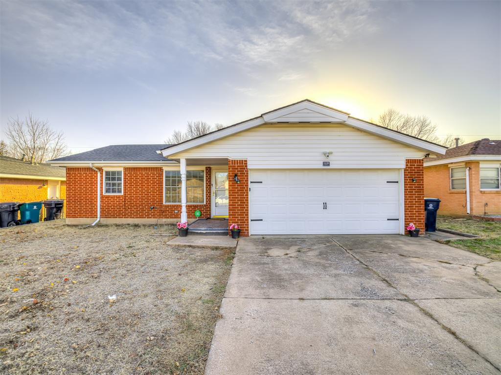 This cute 3 bed 1.5 bath home is move in ready! Enjoy having no carpet because there's tile & wood look vinyl floors. The primary bedroom has an attached powder bath. The 2 car garage features a walk in storm shelter. The backyard is spacious, fenced, flat & has a shed for storage. This home has been well cared for and is ready for new owners to enjoy it.