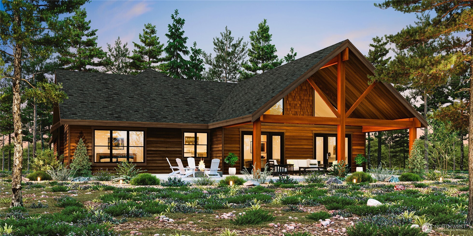 Rendering of plans that can go on this homesite with Landed Gentry